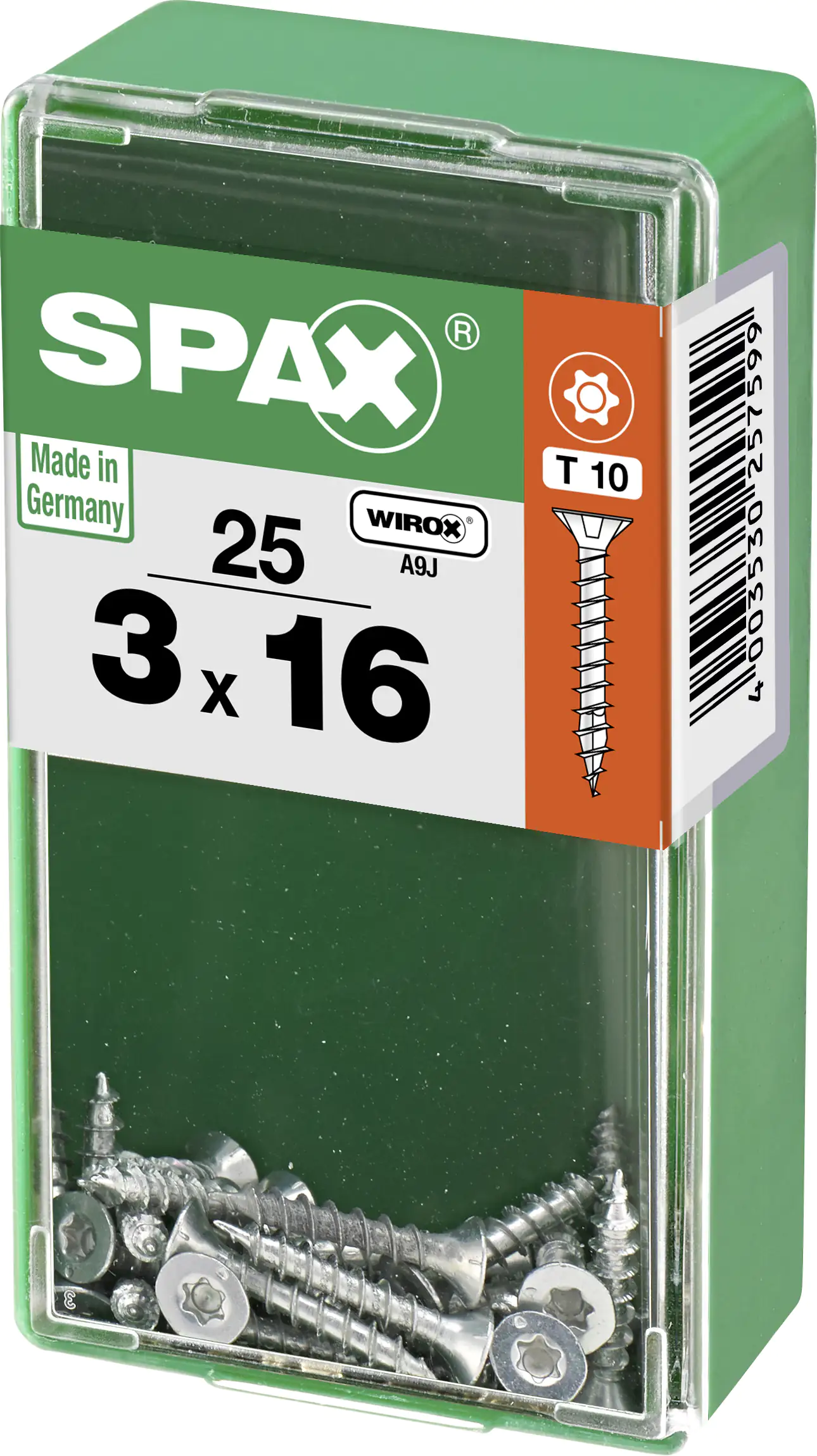 Spax Universalschrauben 3.0 x 16 mm TX 10 - 25 Stk.