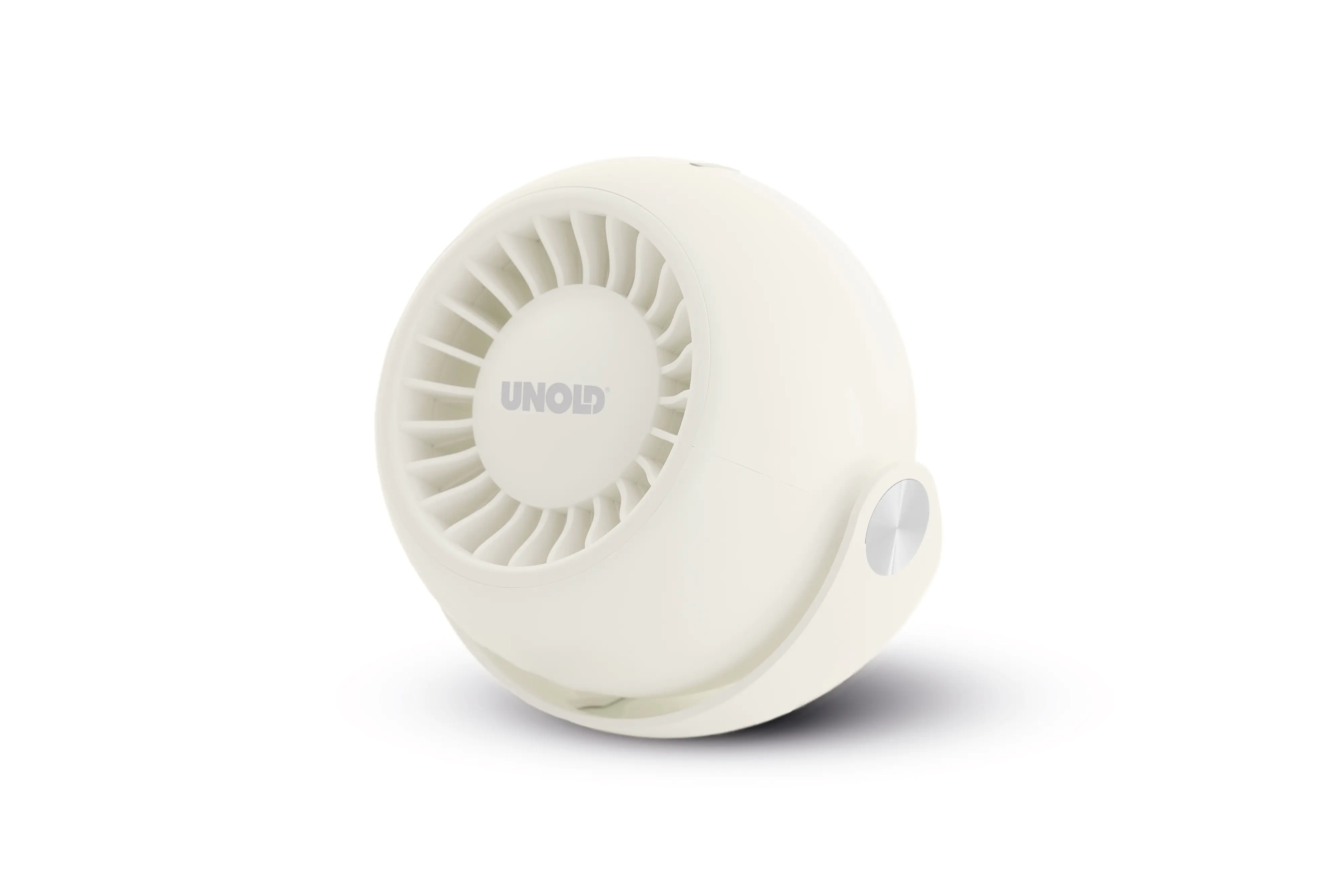 Unold Akku-Ventilator Breezy Bowl Ø 9 cm 6 W 3 Stufen creme