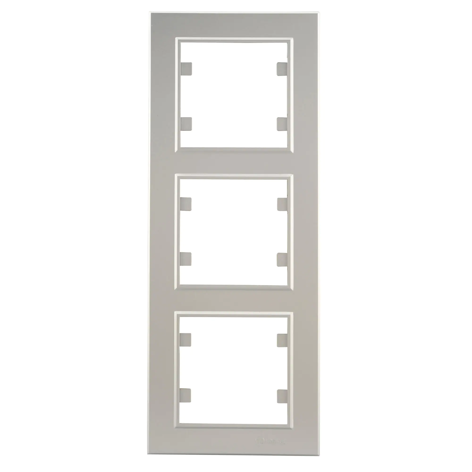 Unitec Abdeckrahmen 3-fach, senkrecht siber, Serie Karea Unitec Abdeckrahmen 3-fach, senkrecht siber, Serie Karea