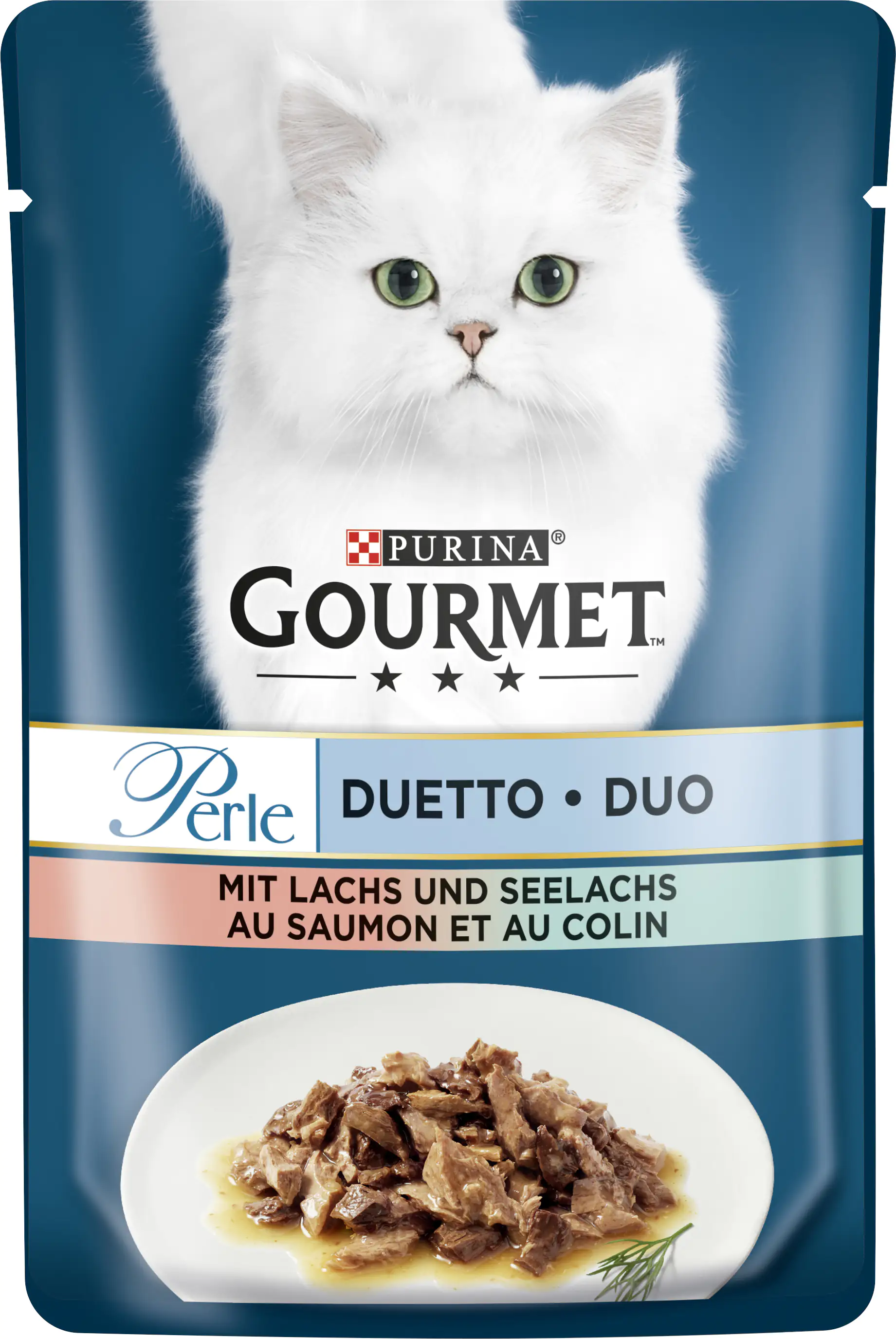 Gourmet Perle Duetto mit Lachs & Seelachs 85 g Gourmet Perle Duetto mit Lachs & Seelachs 85 g