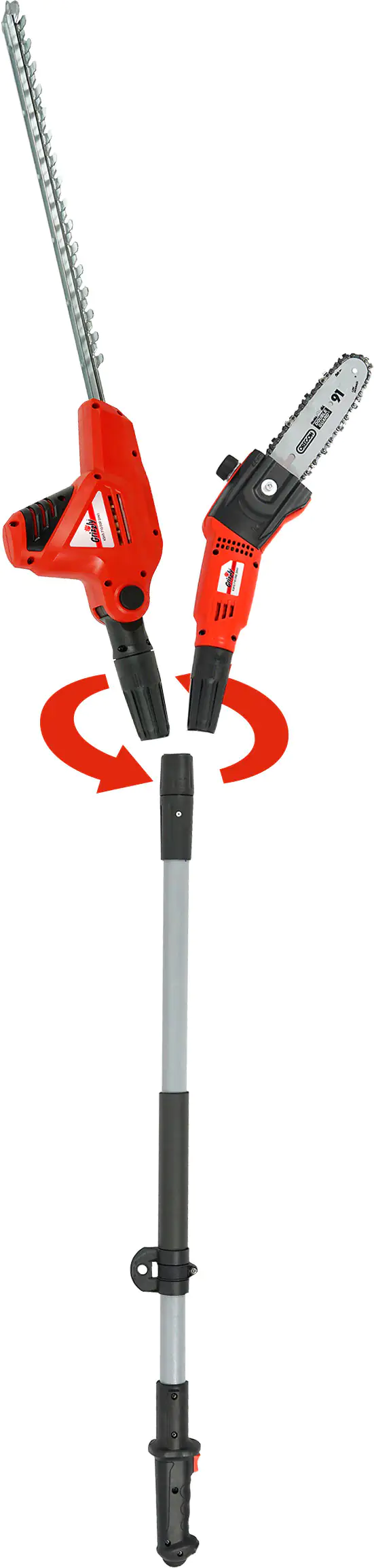 Grizzly Tools 2in1 Kettensäge Heckenschere KSHS 710-500 Grizzly Tools 2in1 Kettensäge Heckenschere KSHS 710-500