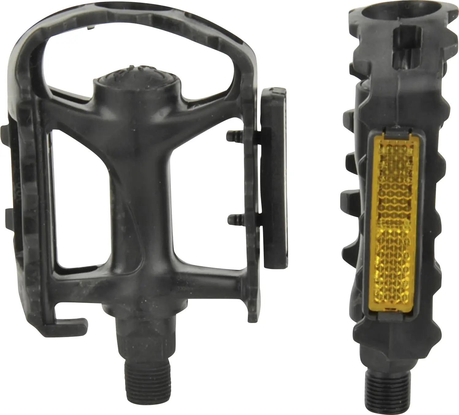 Fischer Pedale Mountainbike mit Reflektoren Kunststoff schwarz