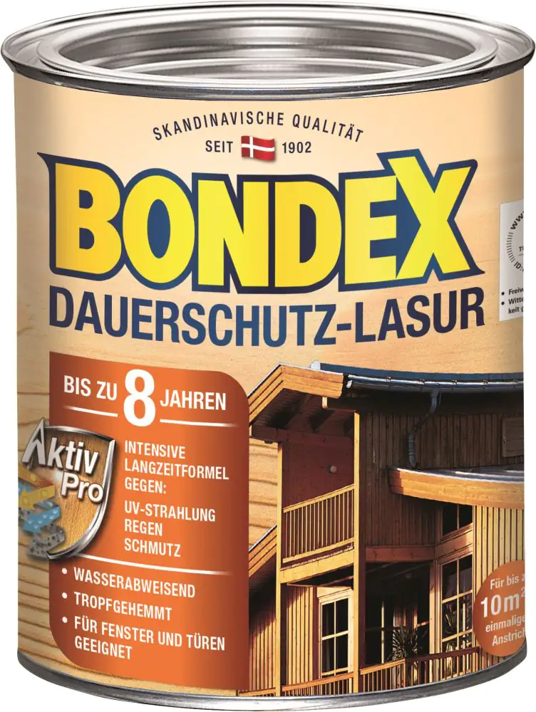 Bondex Dauerschutz Lasur 750 ml weiß Bondex Dauerschutz Lasur 750 ml weiß