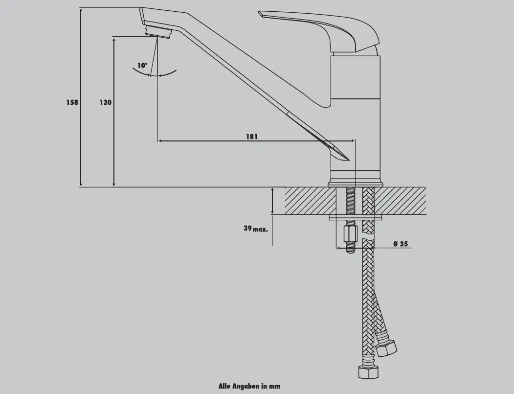 Primaster Küchenarmatur Fulda verchromt