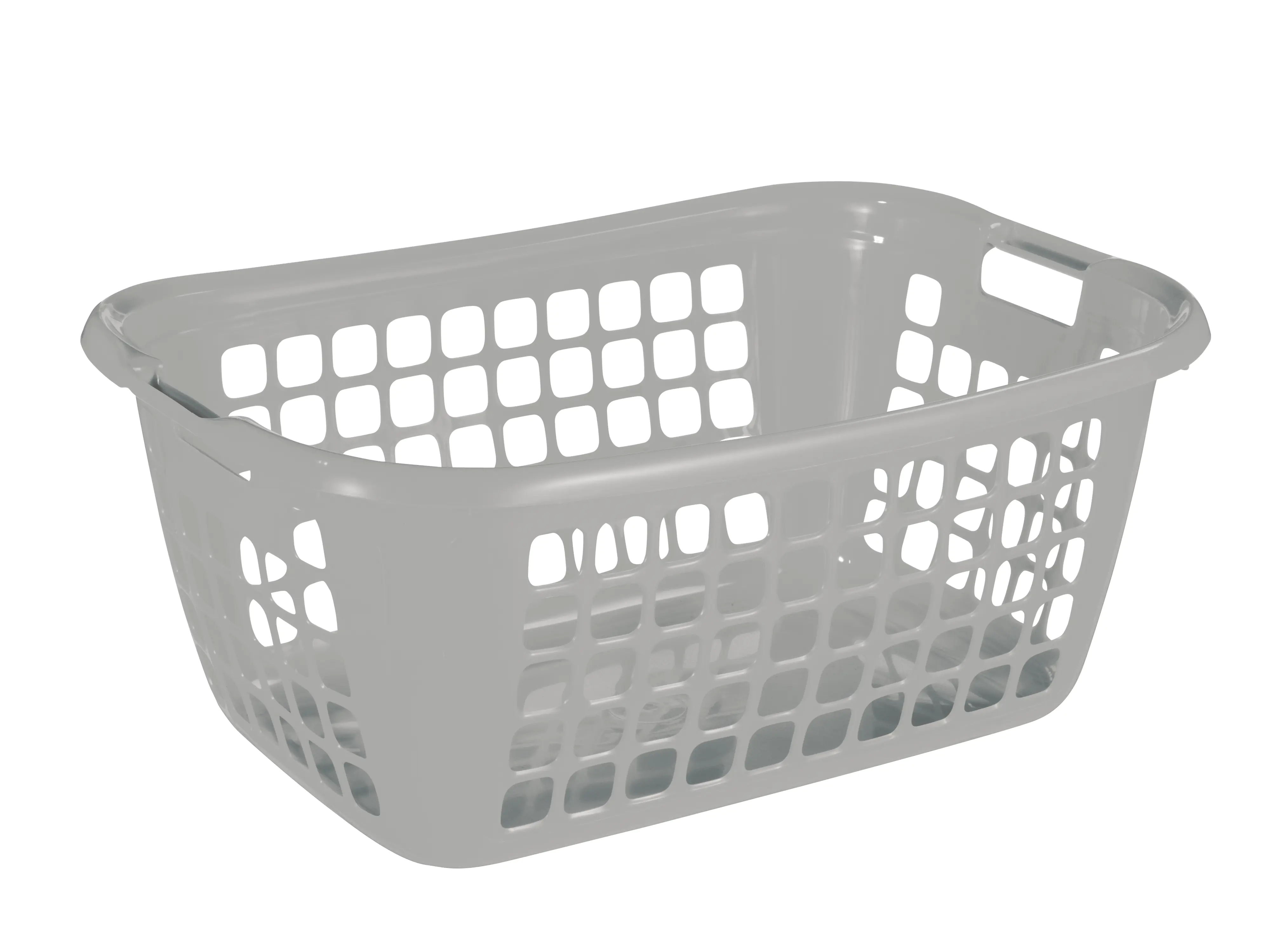 Sunware Wäschekorb Basic 79L silber 65 x 45 x 27 cm