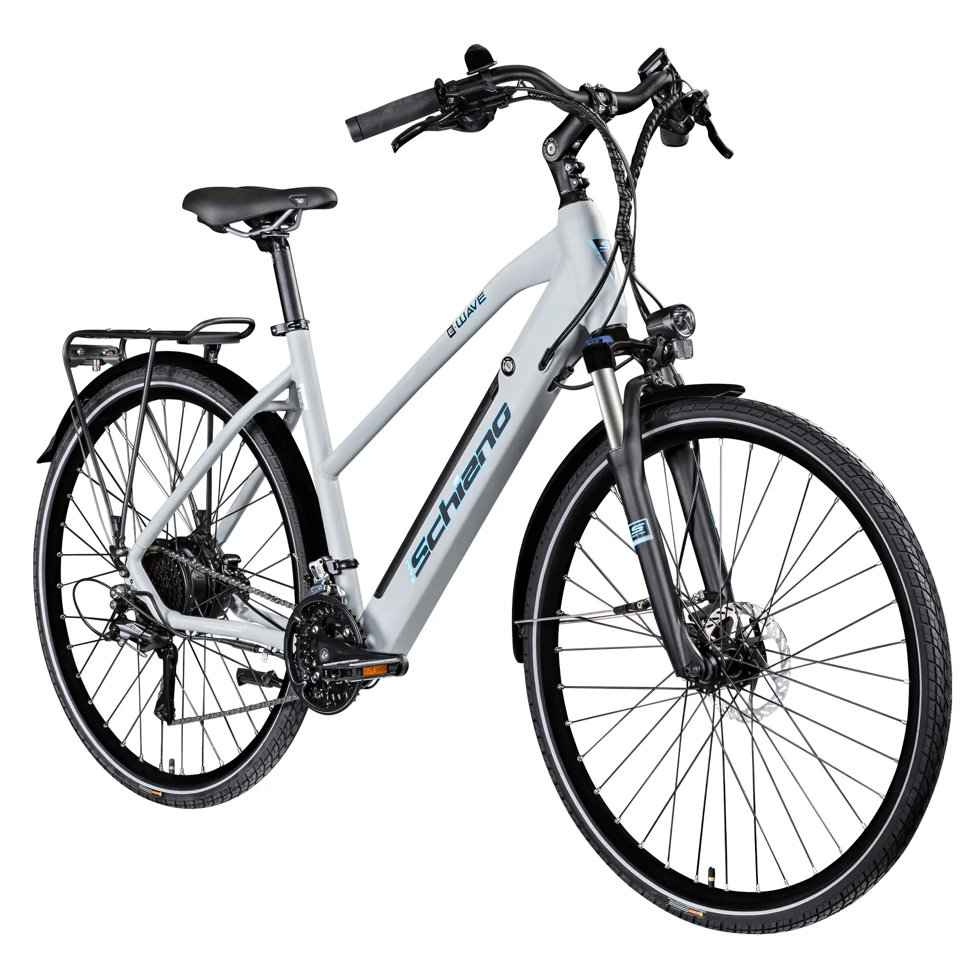 Schiano E-Bike Voke Trekking 28 Zoll 24-Gang 418 Wh grau