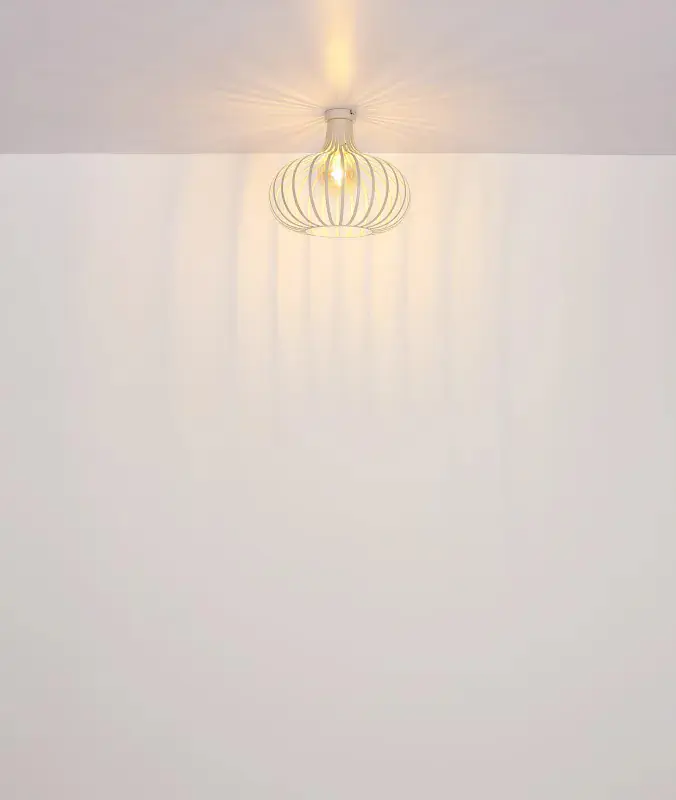 Globo Deckenleuchte Mateo 40 x 35 cm (Ø x H) cremefarben matt