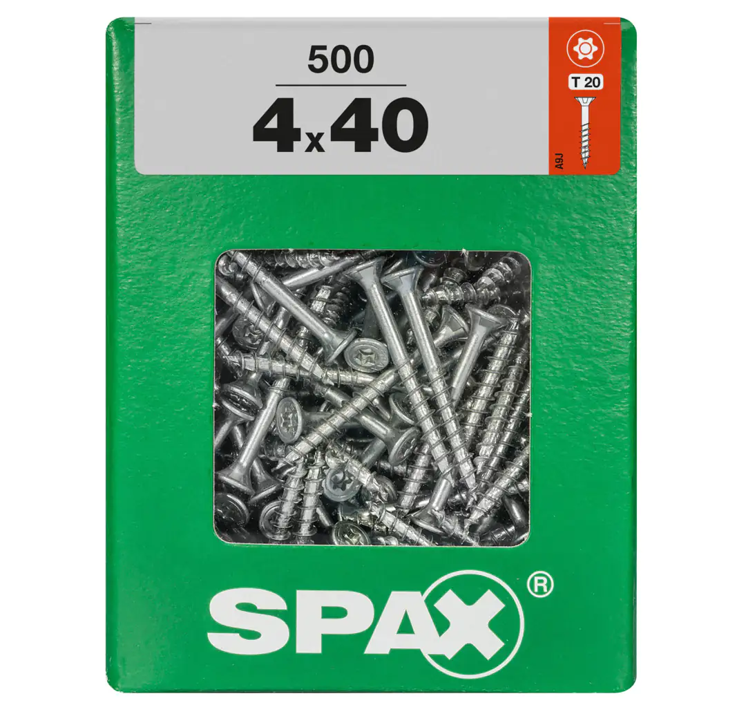 Spax Universalschrauben 4.0 x 40 mm TX 20 - 500 Stk. Spax Universalschrauben 4.0 x 40 mm TX 20 - 500 Stk.