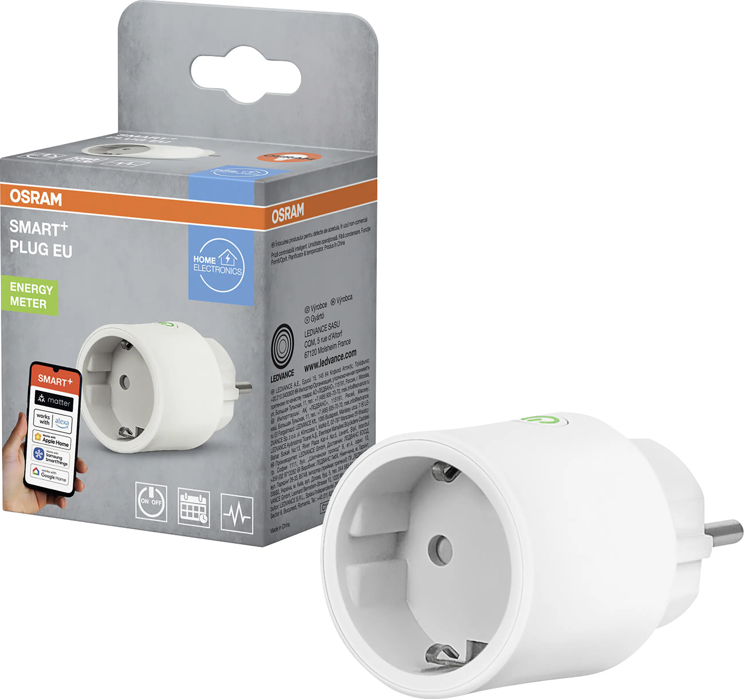 Osram Steckdose SMART+ WiFi Matter EU Weiß