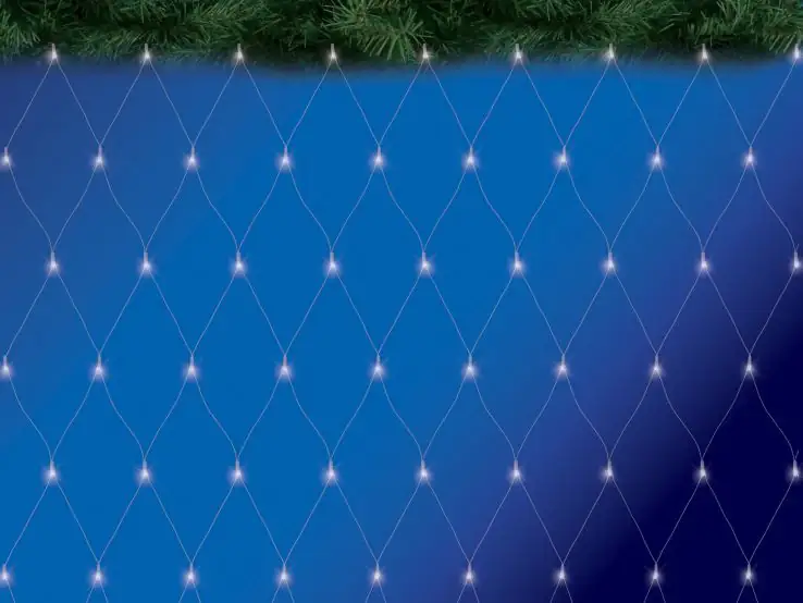 4333692831192 TrendLine LED-Lichternetz Außen 2,6 x 2 m kaltweiß mit Timer