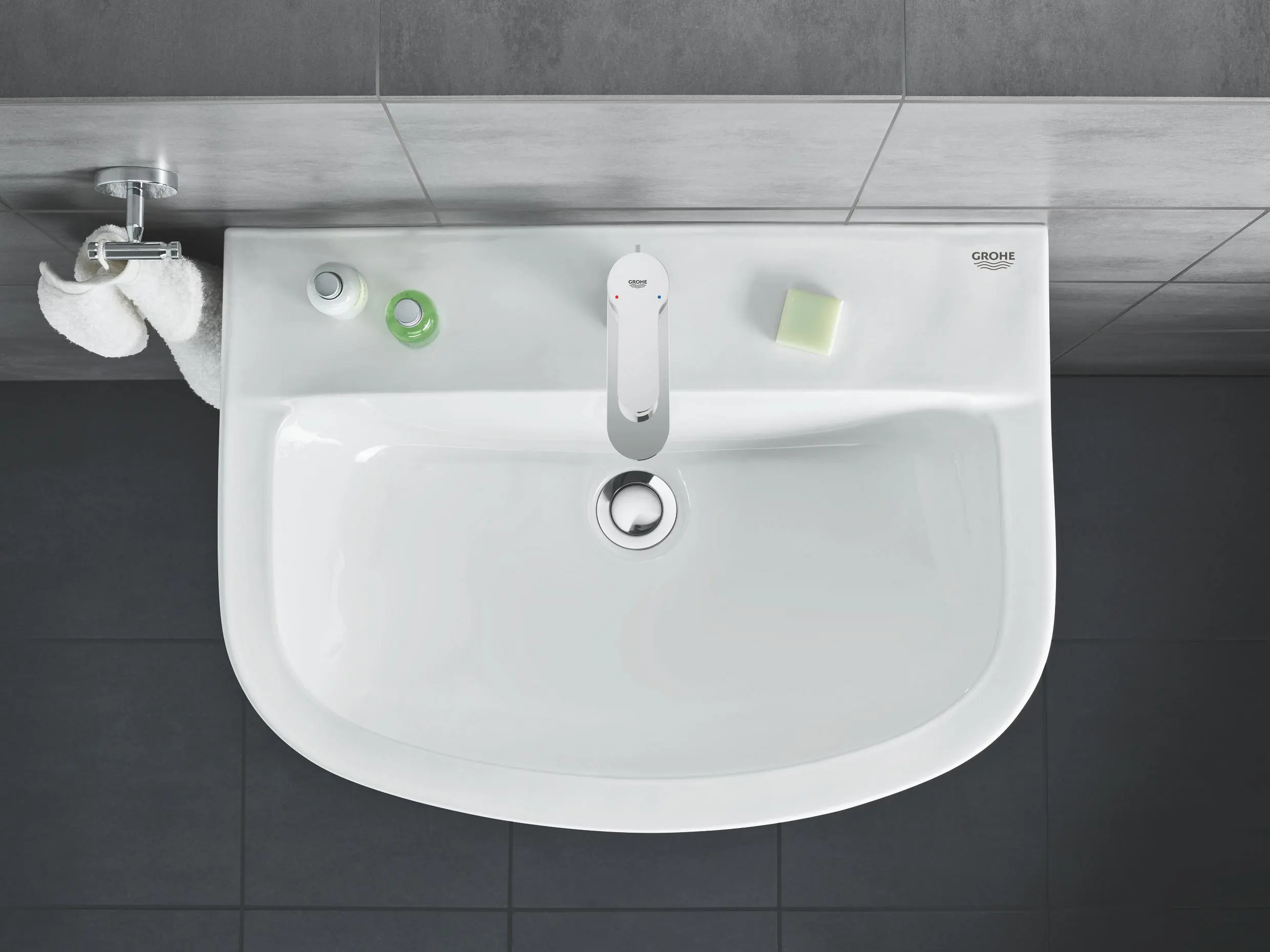 Grohe Waschtischarmatur BauEdge verchromt