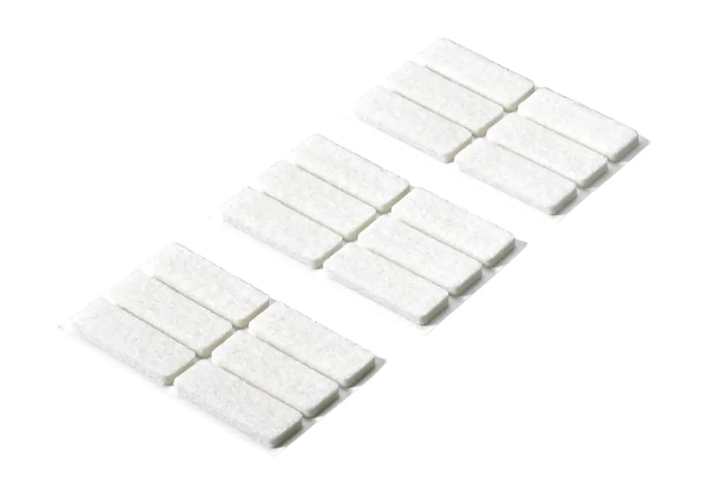 Hettich Filzgleiter weiß 16 x 44 x 4.5 mm - 18 Stück