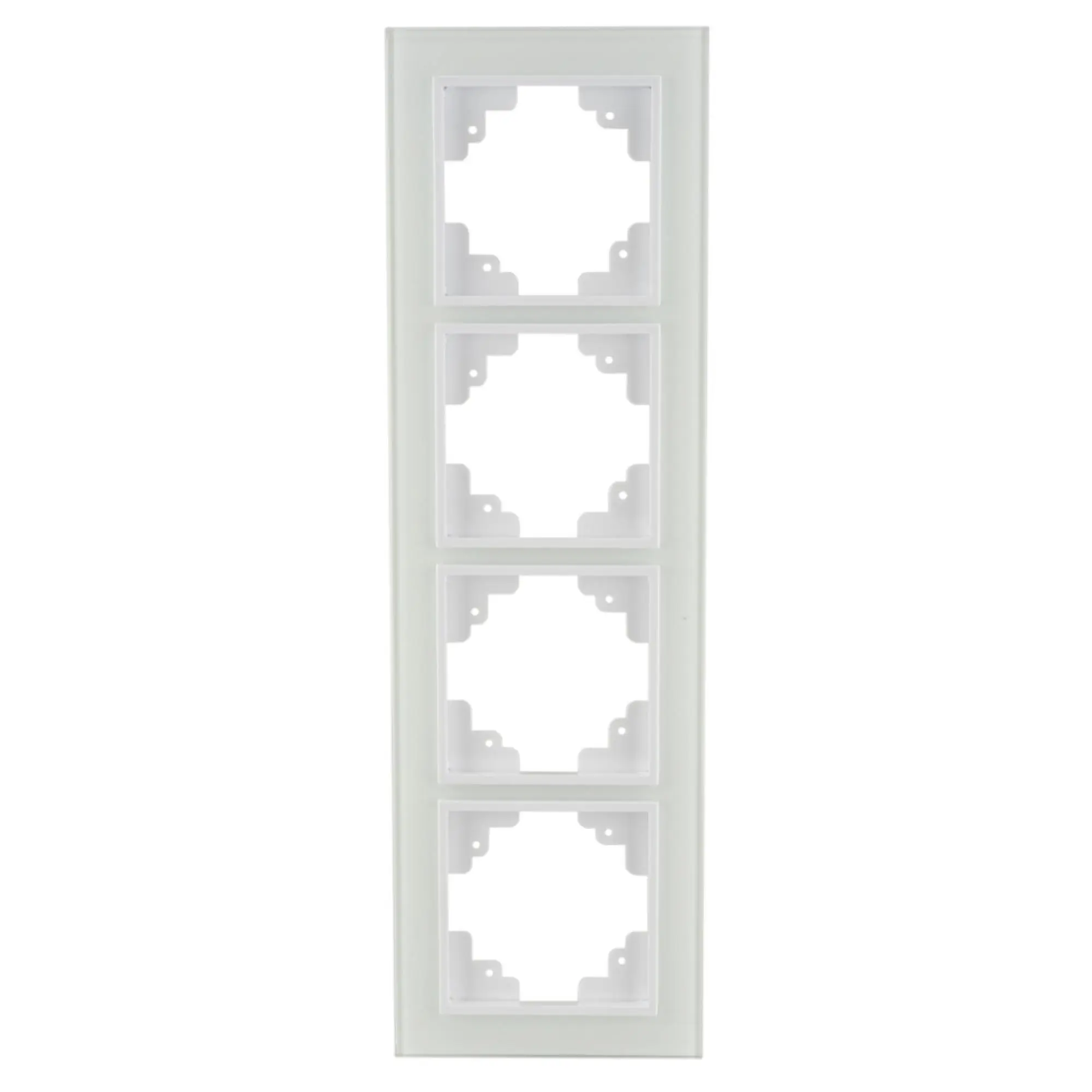 Unitec Abdeckrahmen Melbourne 4-fach echtglas