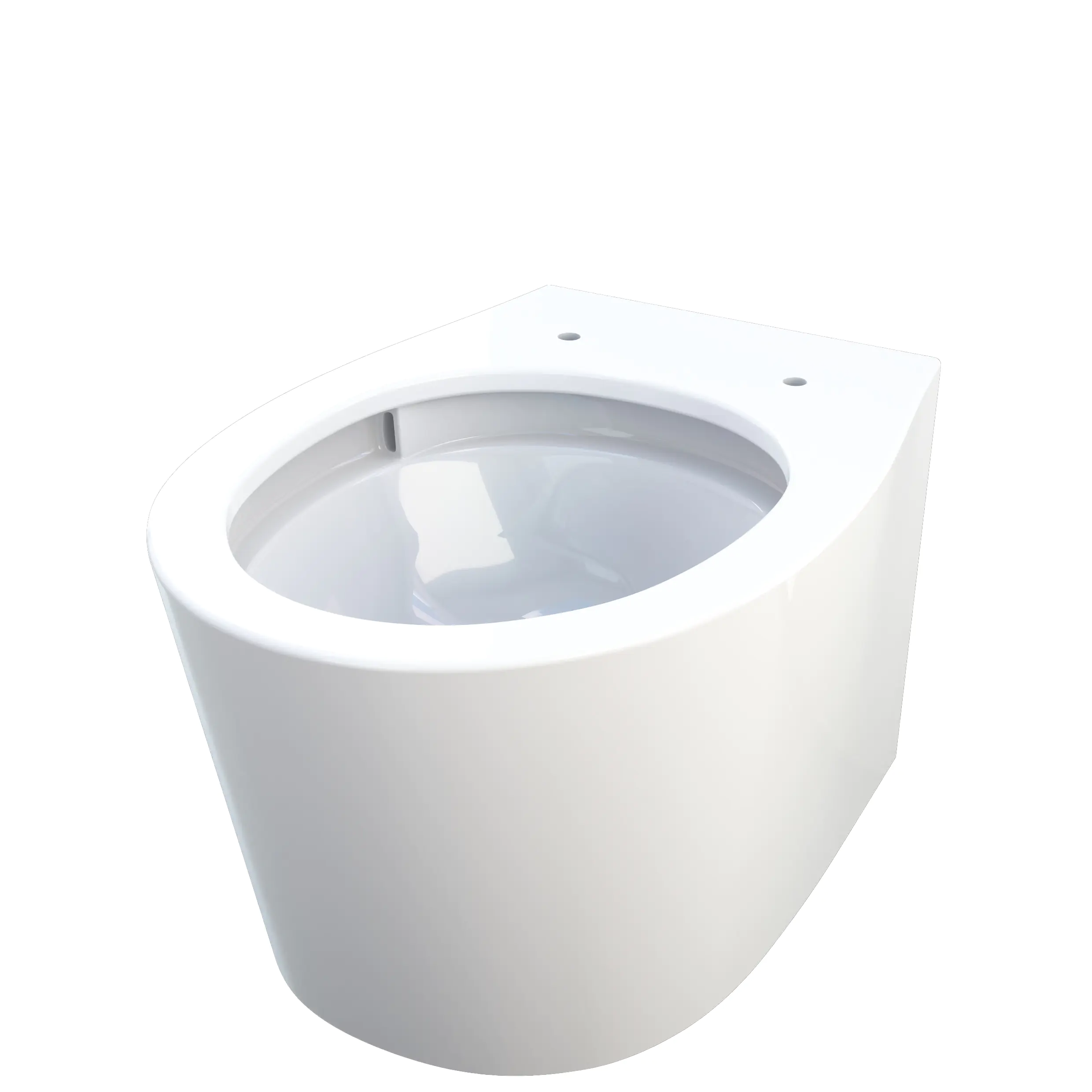 Primaster Wand WC spülrandlos Lorsa Tiefspüler weiß inkl. WC Sitz 