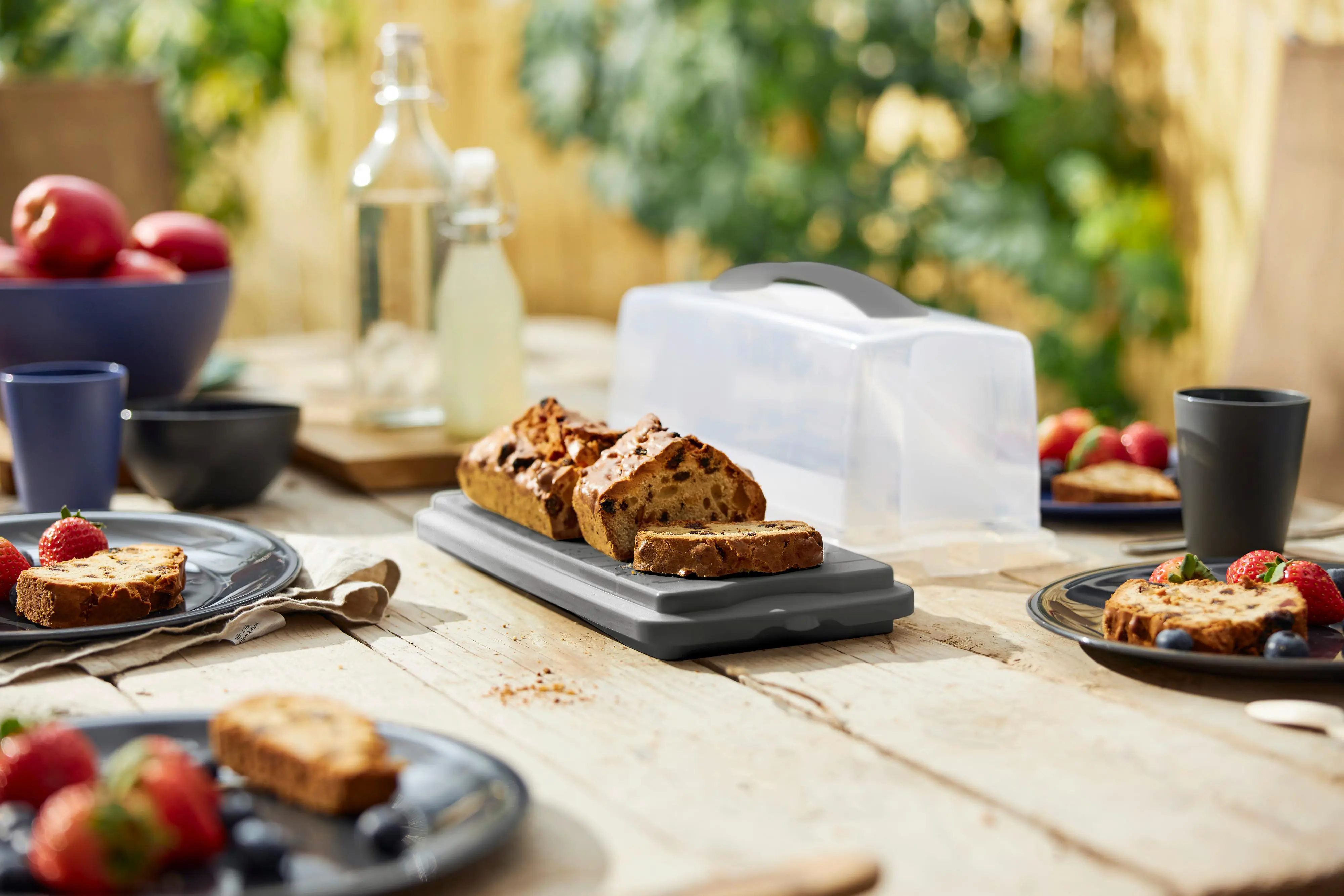 Rotho Kuchenbehälter Fresh 36 x 17 cm holzkohle schwarz 