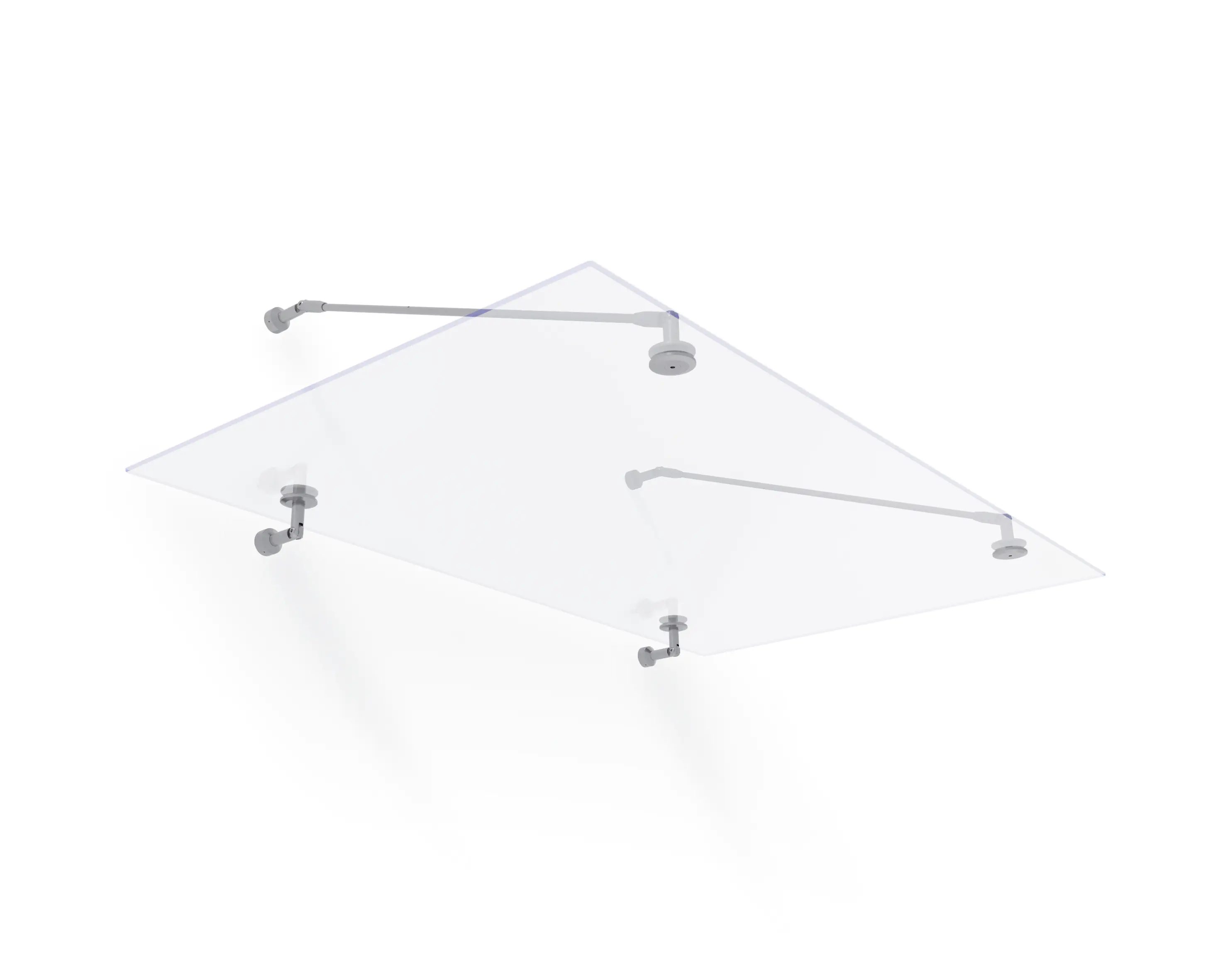 Canopia Vordach Trasparo 1500 Silber 150 x 90 cm