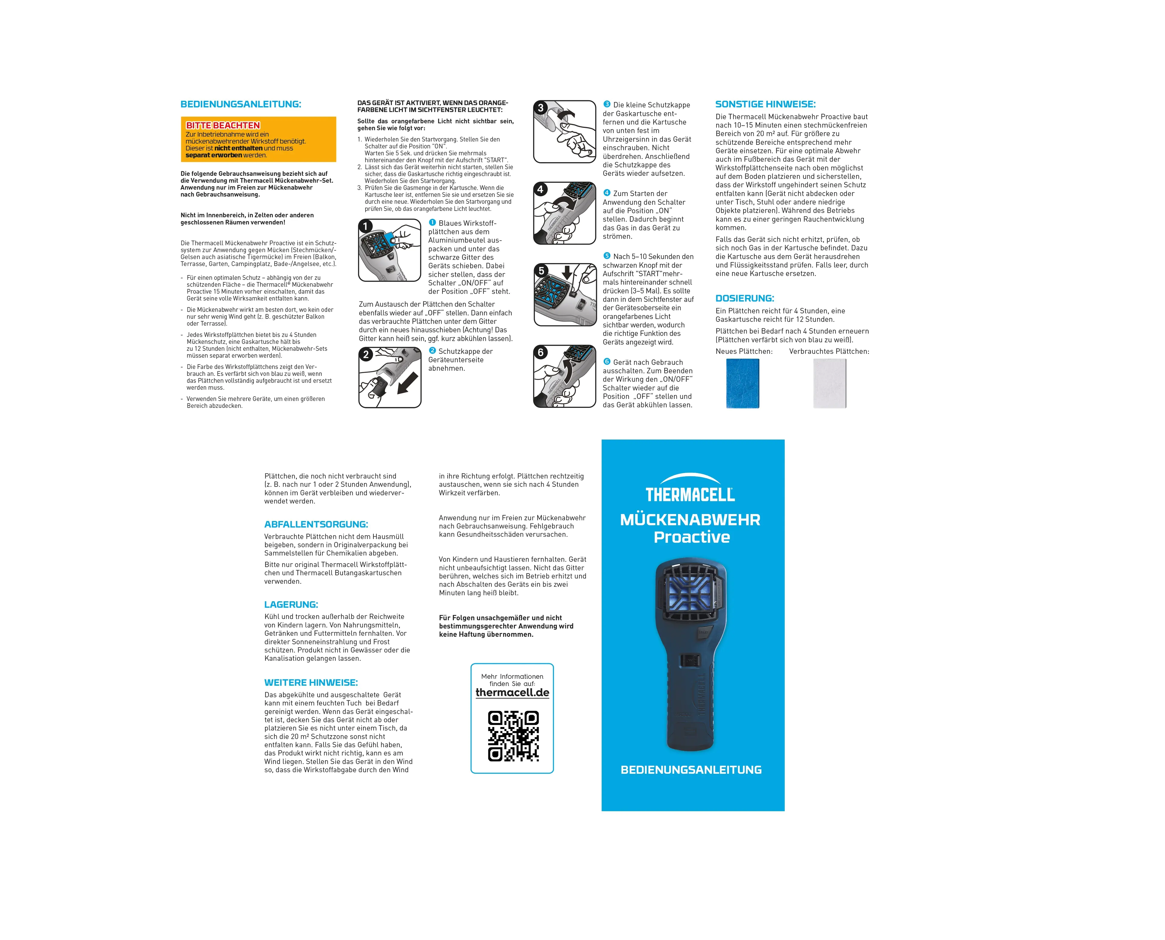 Thermacell Mückenabwehr Proactive Handgerät ohne Wirkstoff 1 Stück Thermacell Mückenabwehr Proactive Handgerät ohne Wirkstoff 1 Stück