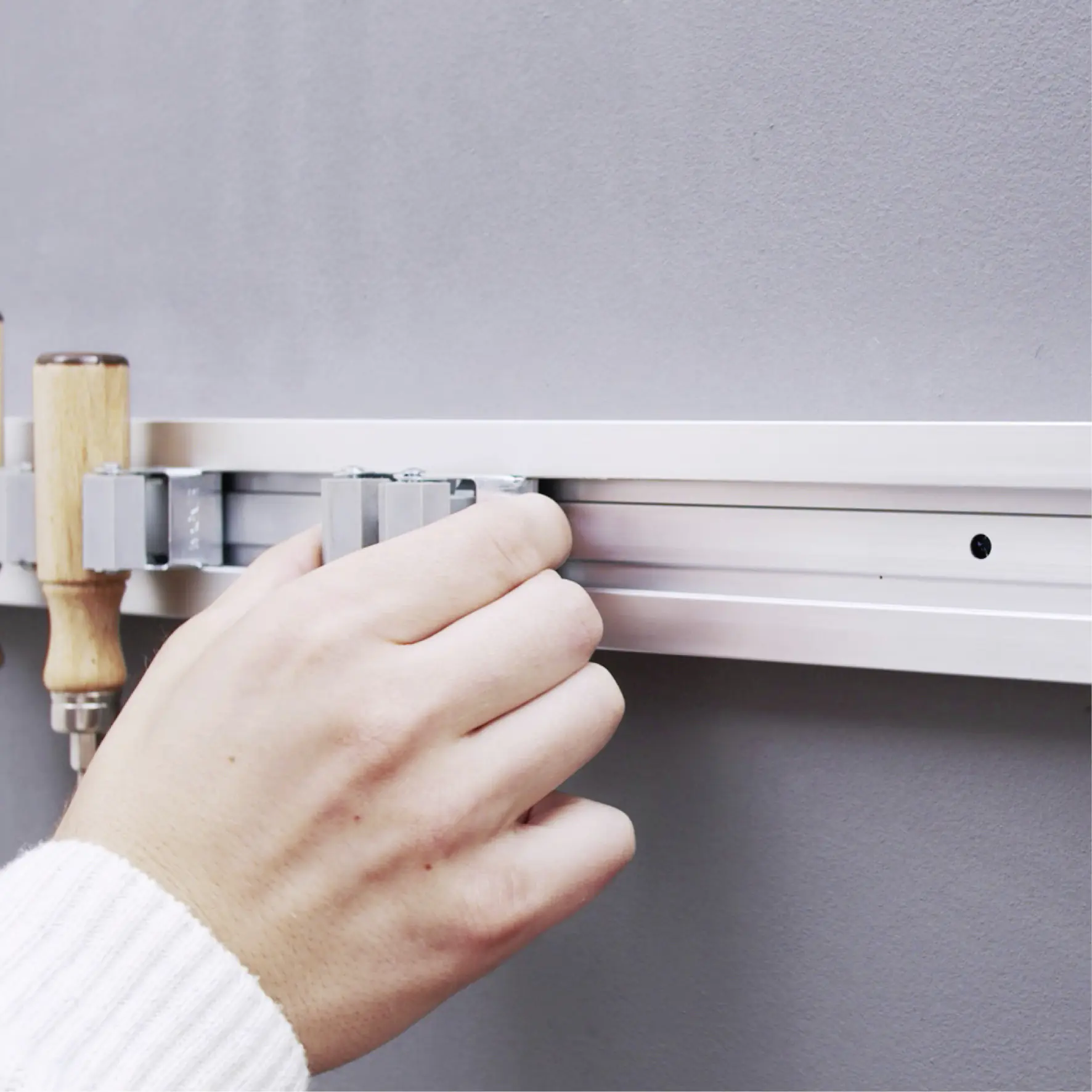 Wagner Gerätehalterleiste mit 5 Halter ausziehbar 60-110 cm 