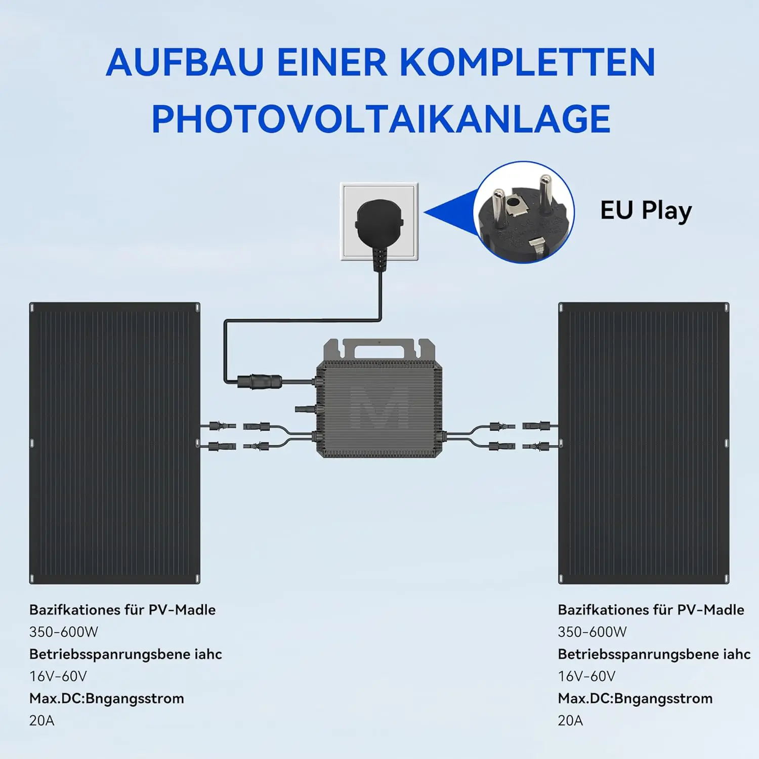 Marstek Wechselrichter MST-MI0800W Microinverter 800W Marstek Wechselrichter MST-MI0800W Microinverter 800W