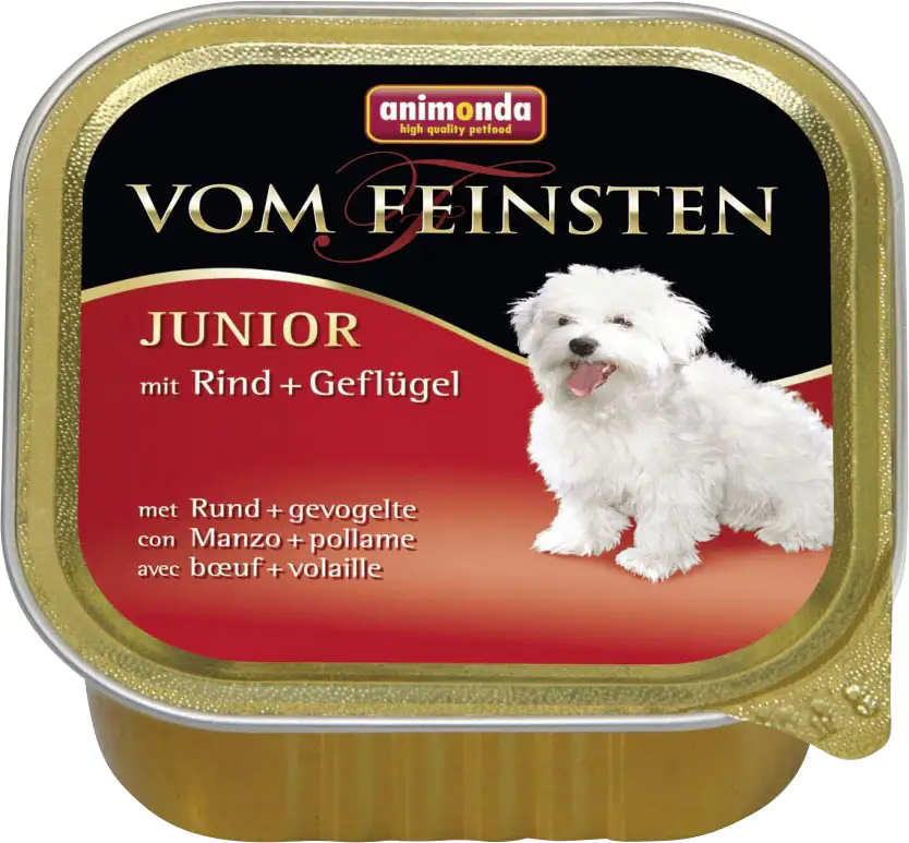 Animonda vom Feinsten Hundenassfutter Junior 150 g Rind & Geflügel