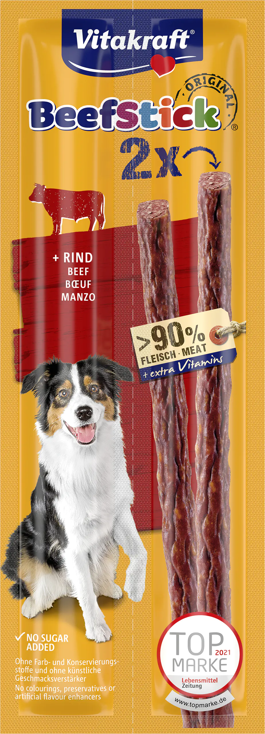 Vitakraft Beef Stick® Rind 2 Stück / 24 g Vitakraft Beef Stick® Rind 2 Stück / 24 g