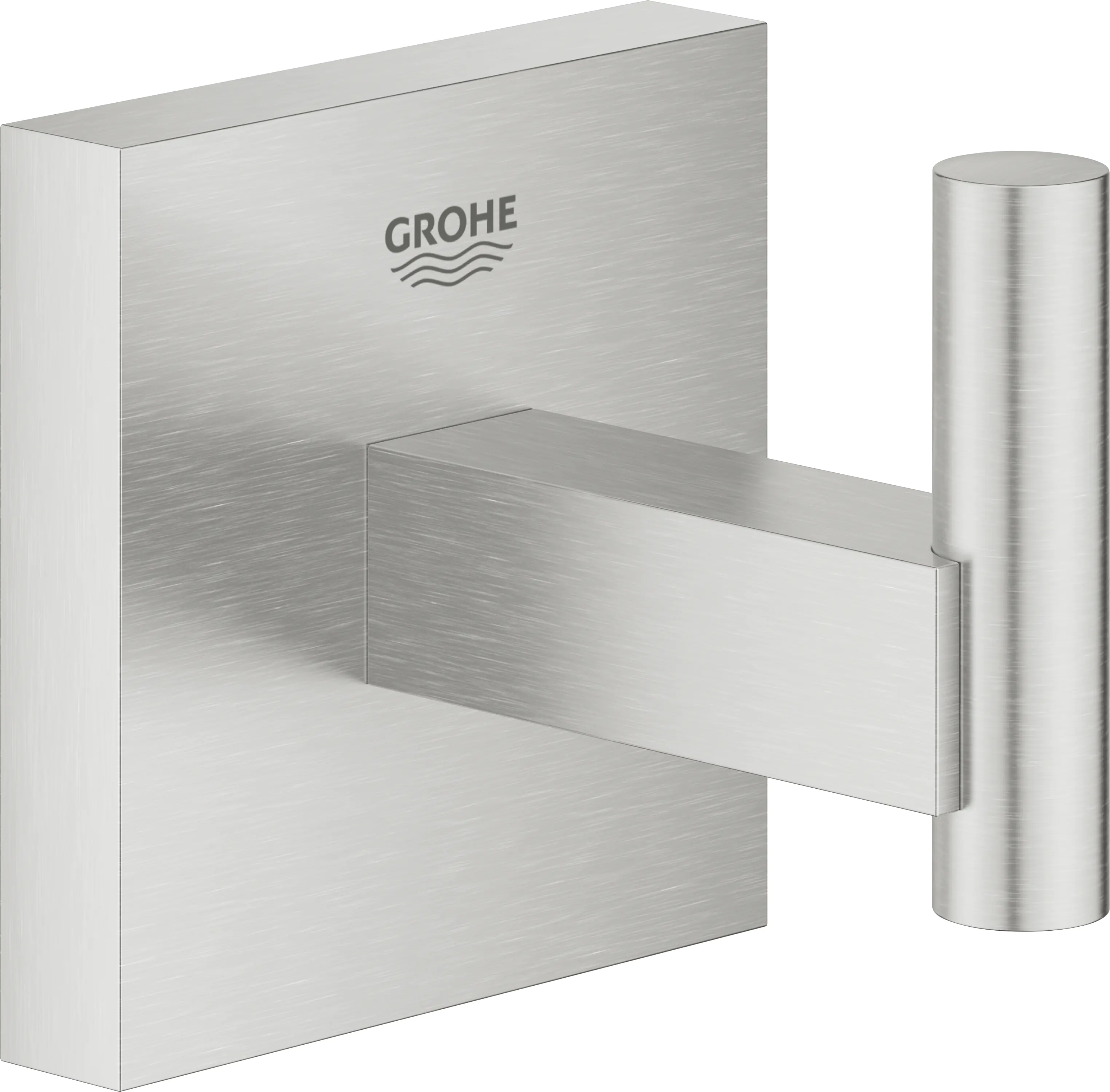 Grohe Start Cube Bademantelhaken supersteel klebbar