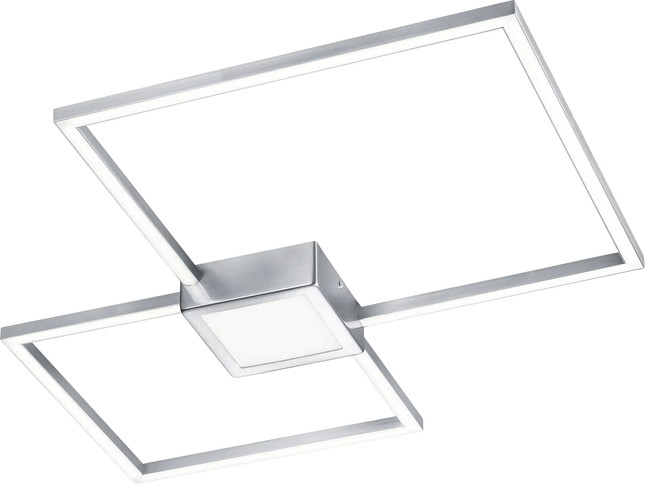 Trio LED-Deckenleuchte Hydra Nickel matt
