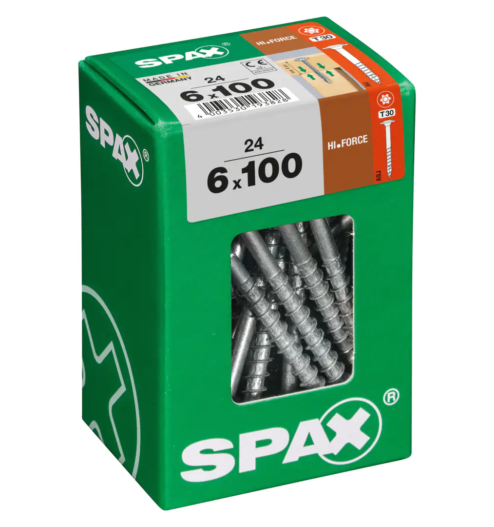 Spax Holzbauschrauben 6.0 x 100 mm TX 30 - 24 Stk.