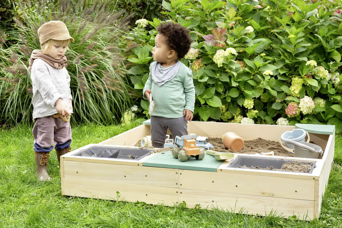 Muddy Buddy Sandkasten Beach Rebel 135 x 125 x 20 cm Muddy Buddy Sandkasten Beach Rebel 135 x 125 x 20 cm
