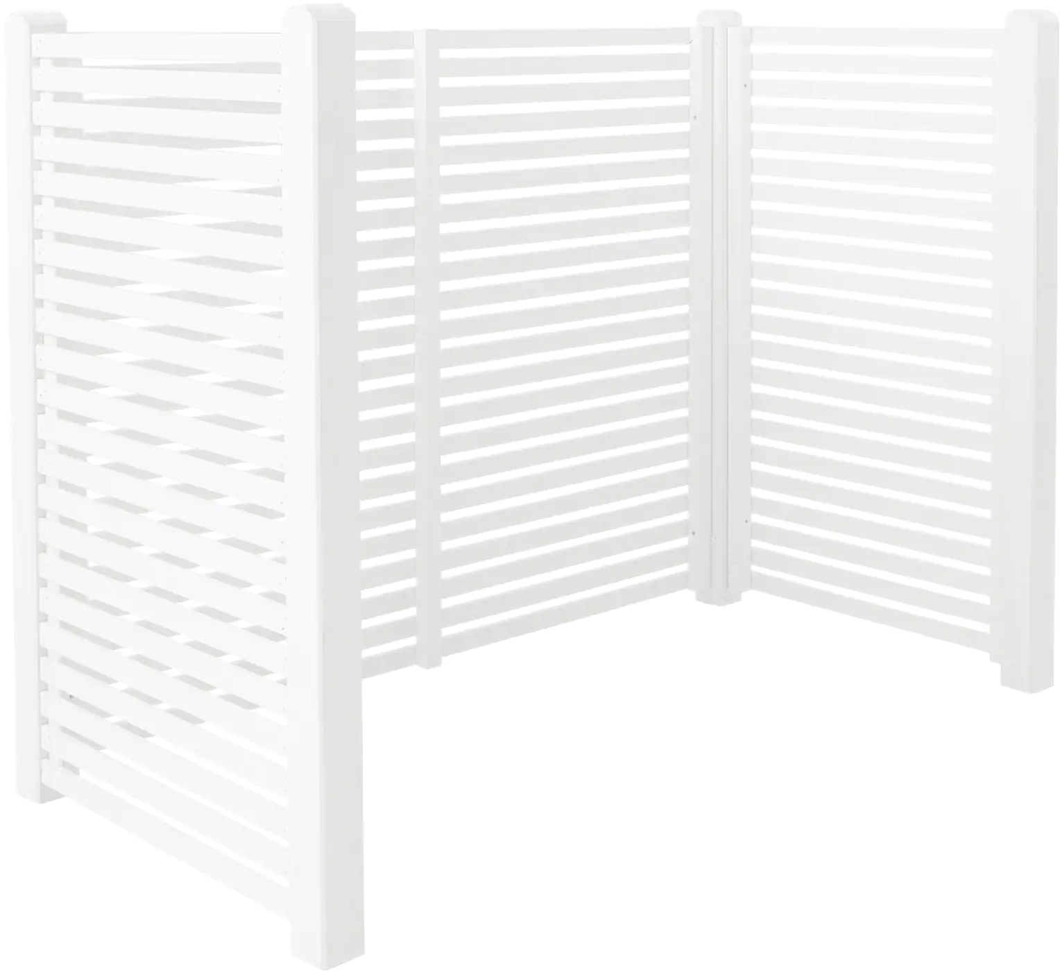 Plus Mülltonnenverkleidung Tokyo zum Eingraben RAL 9010  Weiß