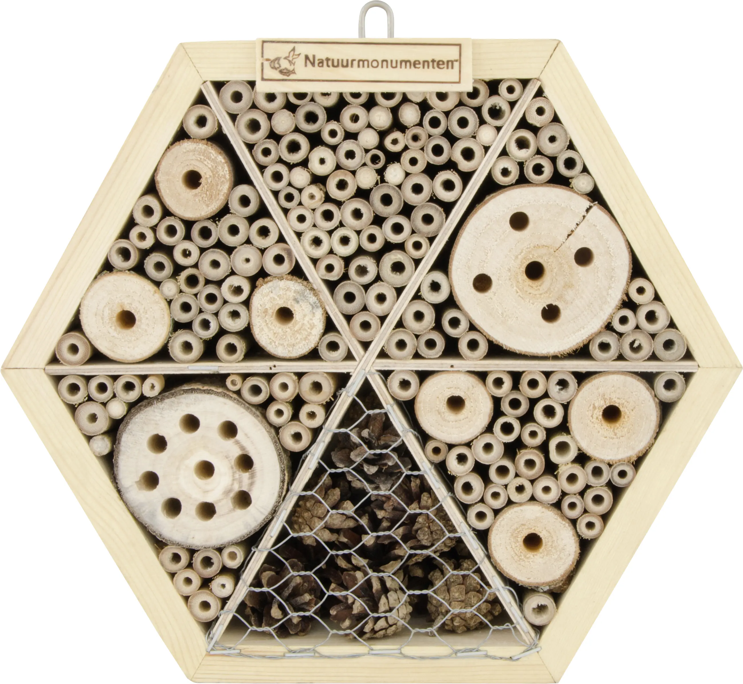 CJ Wildlife Insektenhaus Hexagon natur 8 x 25,1 x 25,1 cm