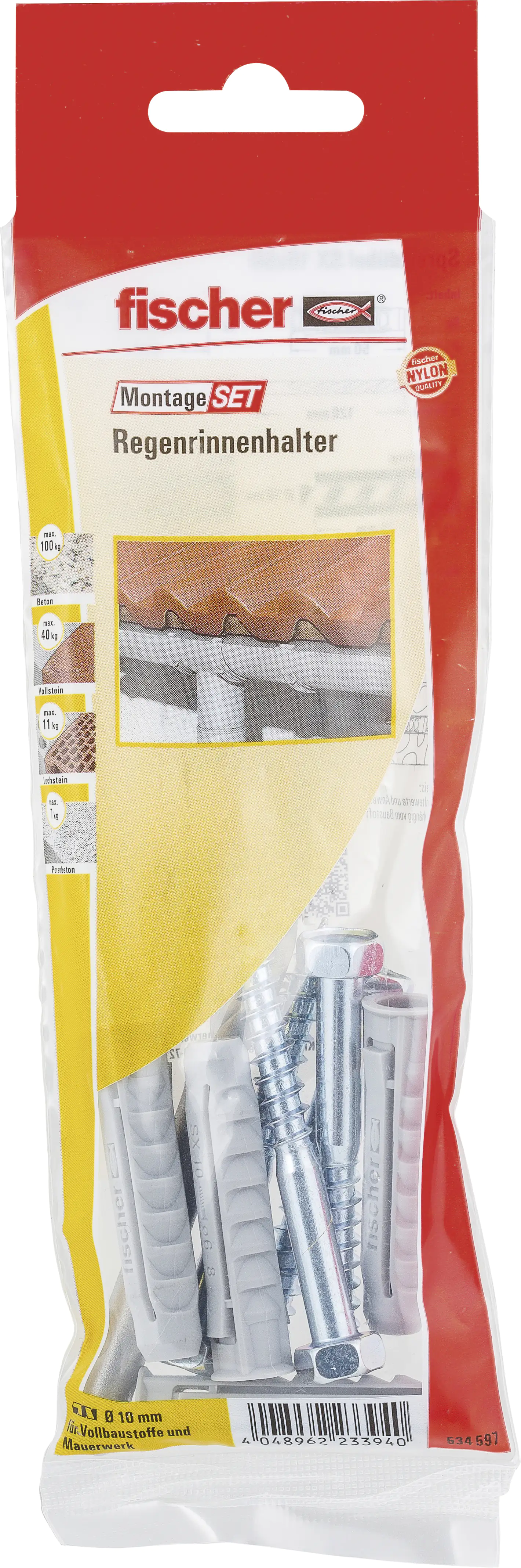 Fischer Montage-Set Regenrinnenhalter