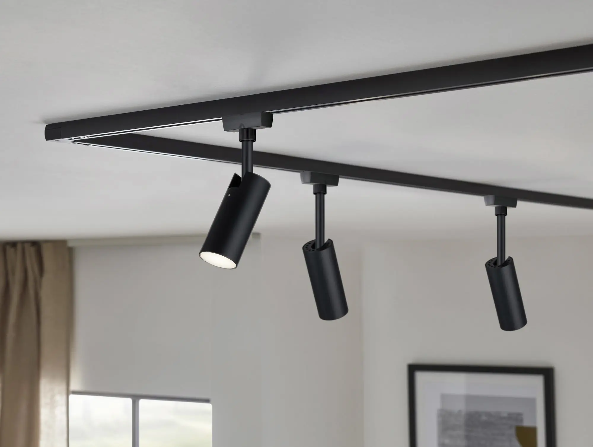 Paulmann URail LED Einzelspot Tubo schwarz matt 4,3 x 19,7 cm warmweiß