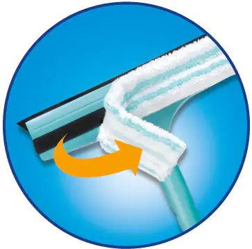 Leifheit Ersatzbezug Fensterwischer 3in1 weiß-türkis