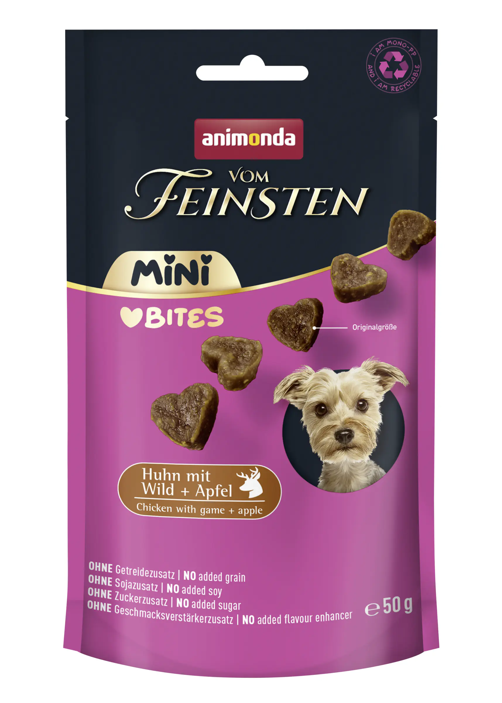 Animonda vom Feinsten Hundesnack Adult 50 g Huhn mit Wild & Apfel