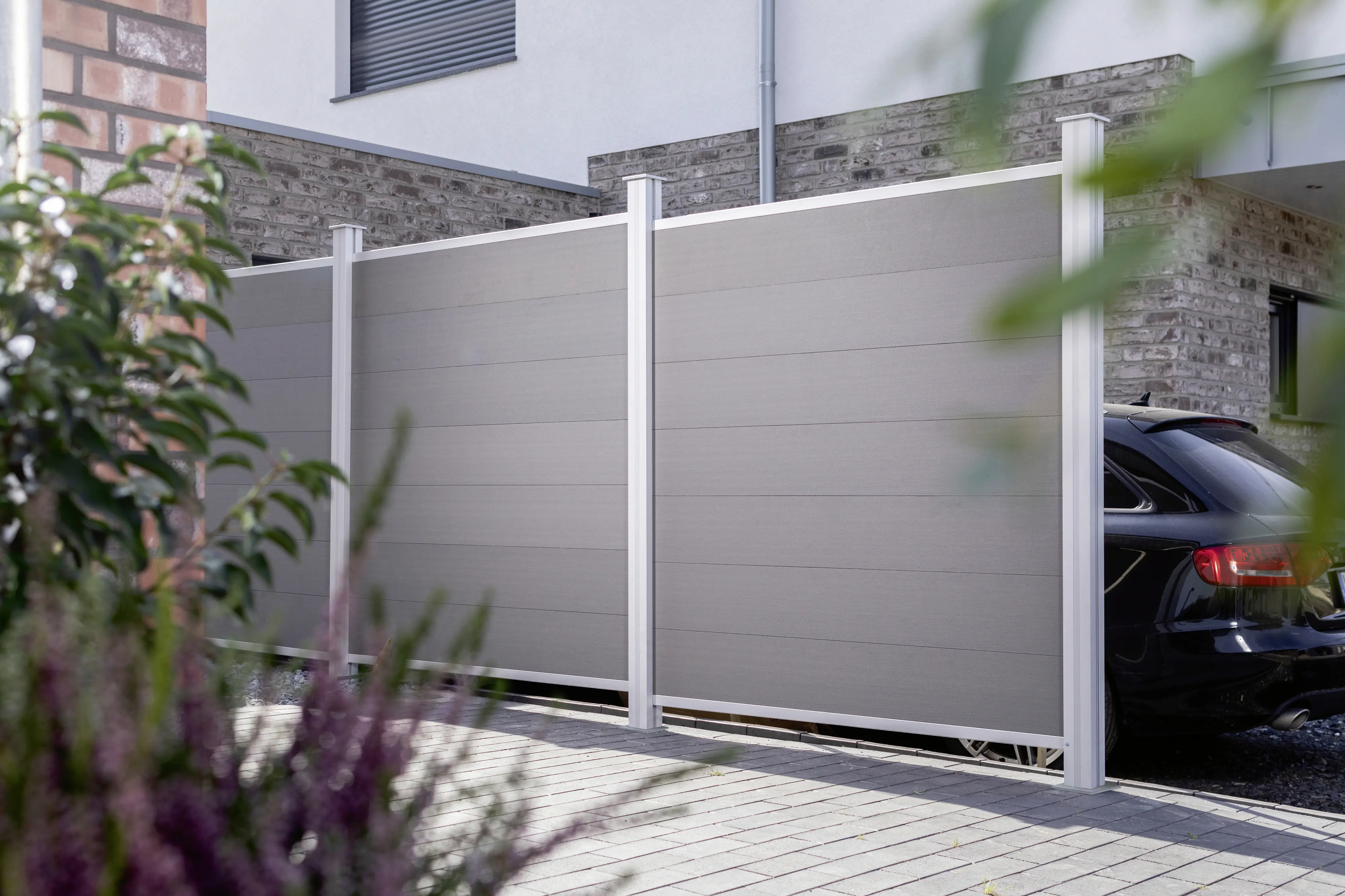 Osmo Sichtschutzelement Multi-Fence Elegance Grundelement, hellgrau