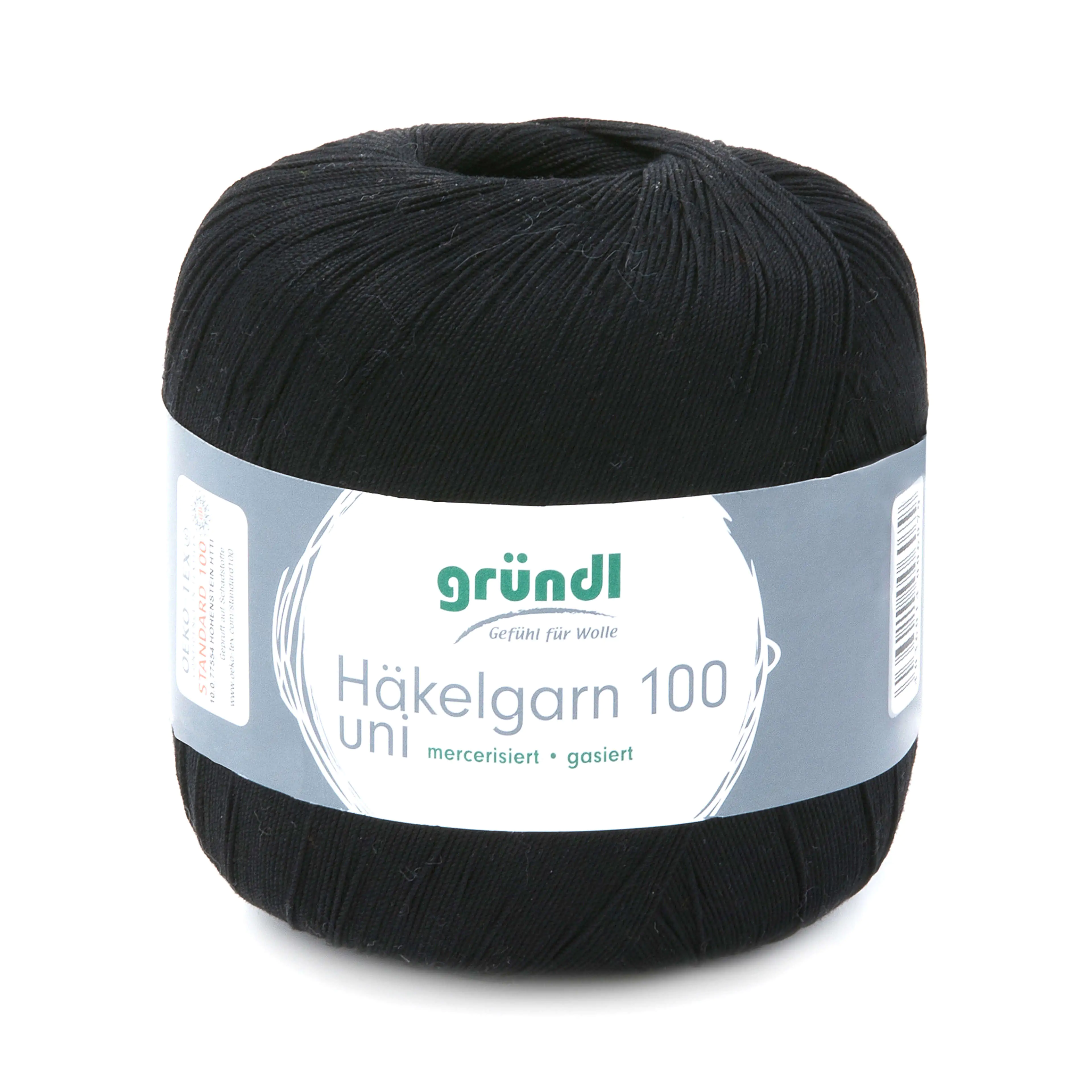 Gründl Häkelgarn 100 g schwarz