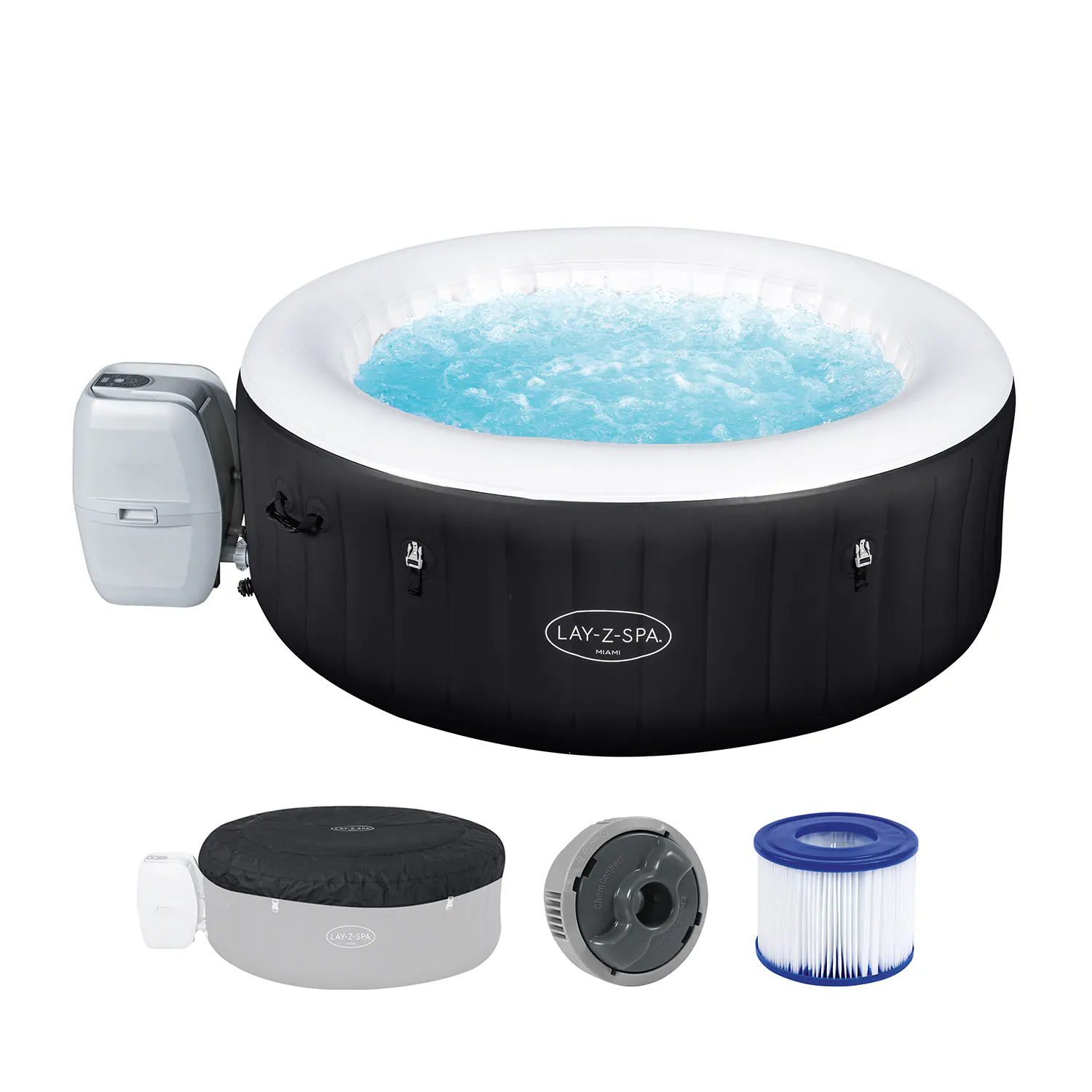 Bestway Whirlpool LAY-Z-SPA Miami AirJet 180 x 66 cm, rund Bestway Whirlpool LAY-Z-SPA Miami AirJet 180 x 66 cm, rund
