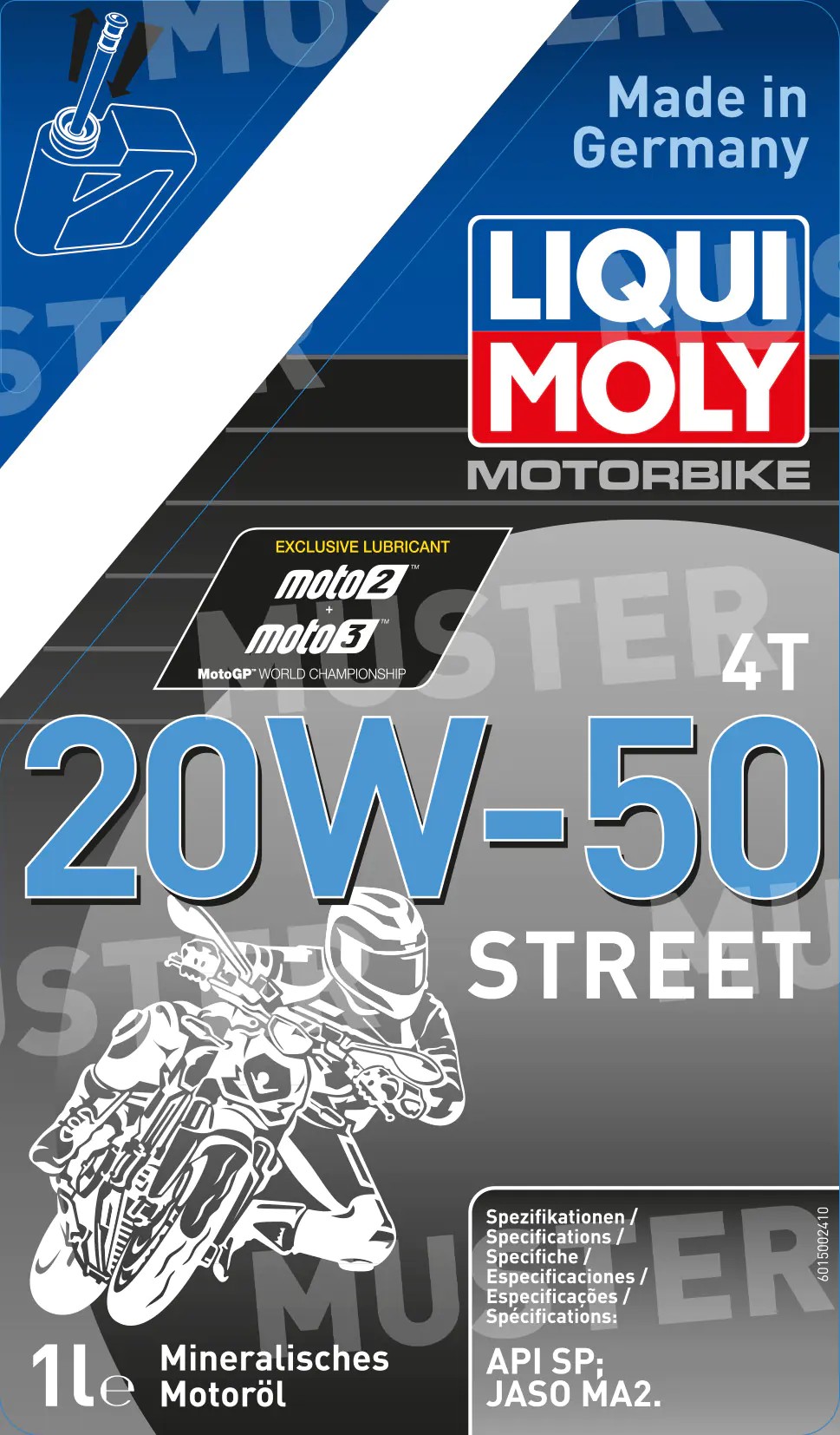 Liqui Moly 4-Takt Motoröl 4T 20W-50 Street 1 L