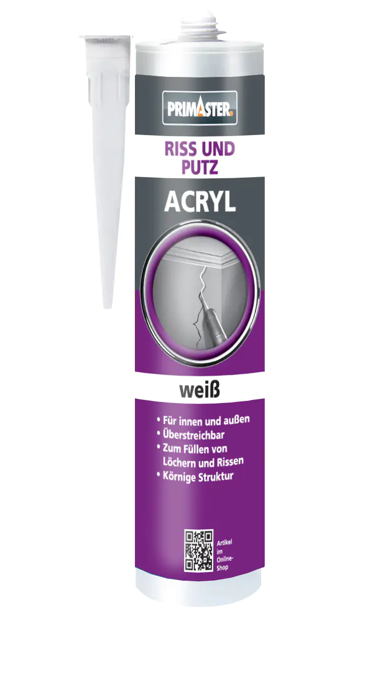 Primaster Riss und Putz-Acryl weiß 310 ml Primaster Riss und Putz-Acryl weiß 310 ml