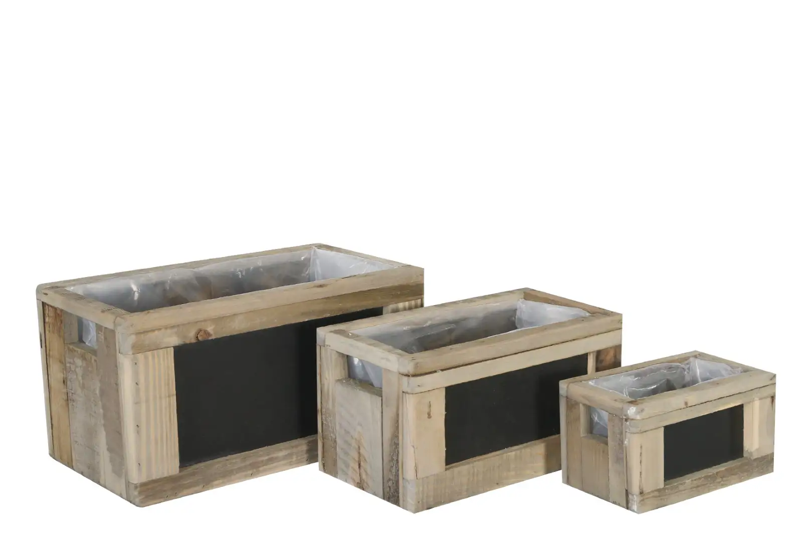 Dijk Pflanzgefäß 40 x 22 x 20 cm dunkelgrau