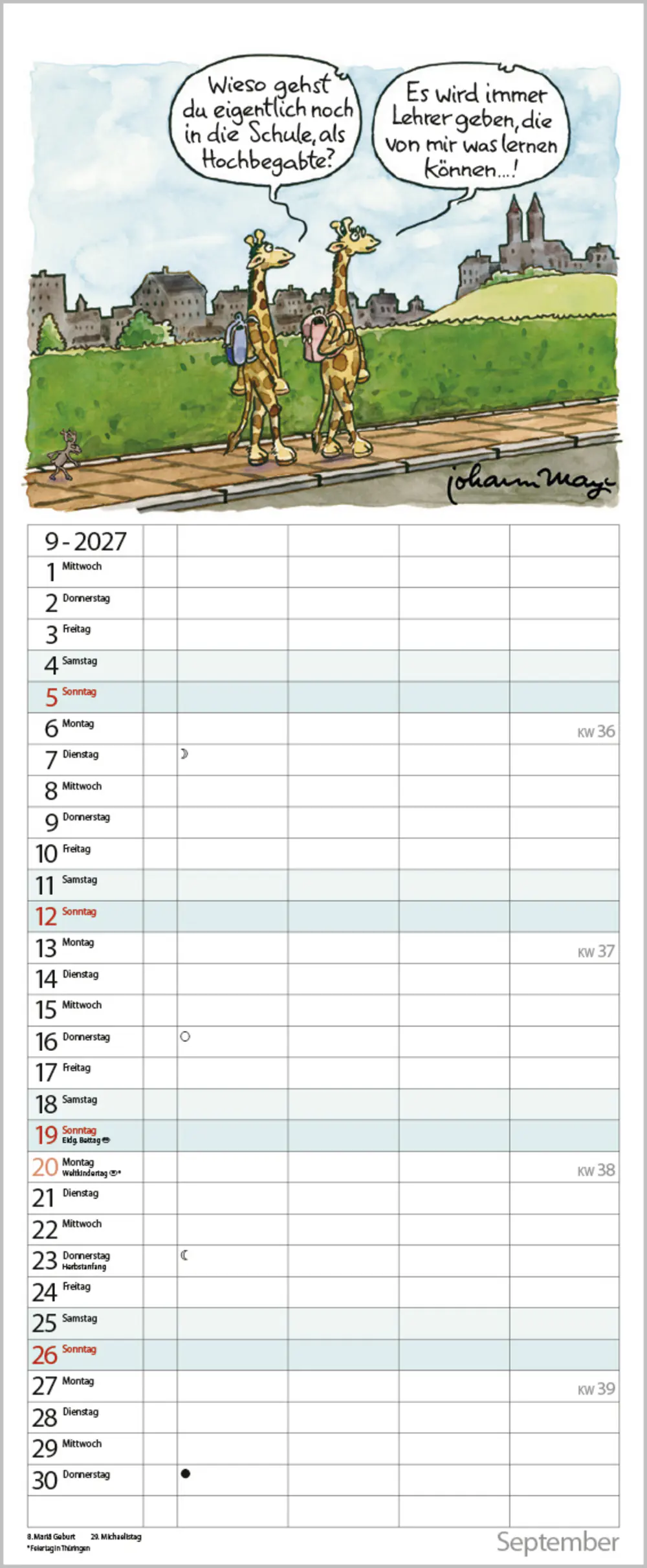 Korsch Kalender Tierisches Familienglück 2027