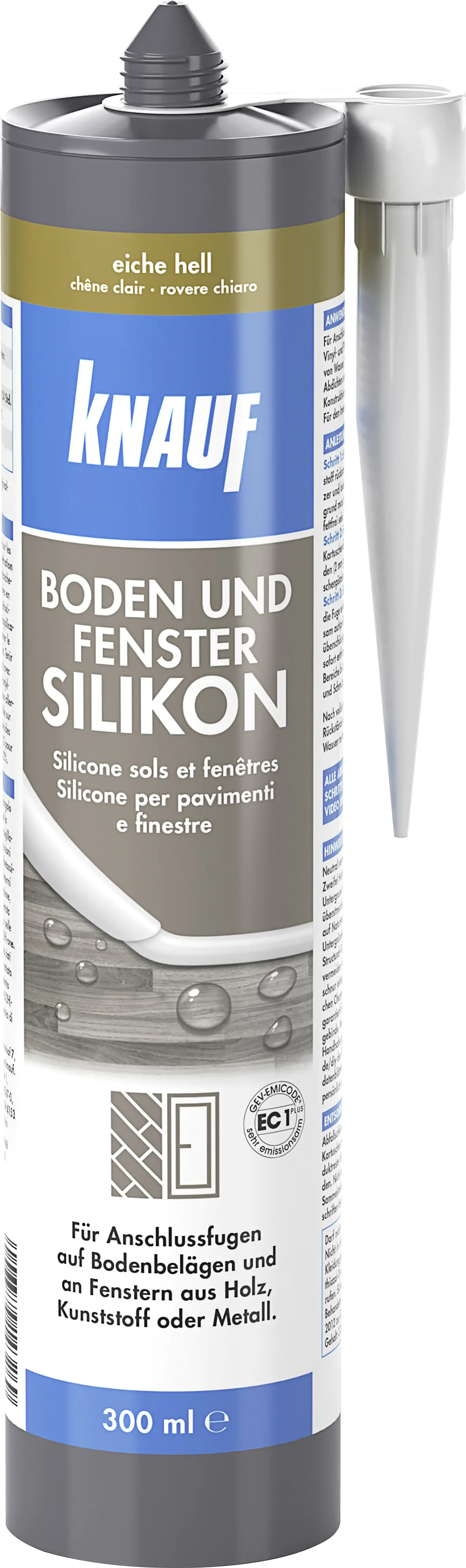 Knauf Boden- & Fenster Silikon 300 ml eiche hell
