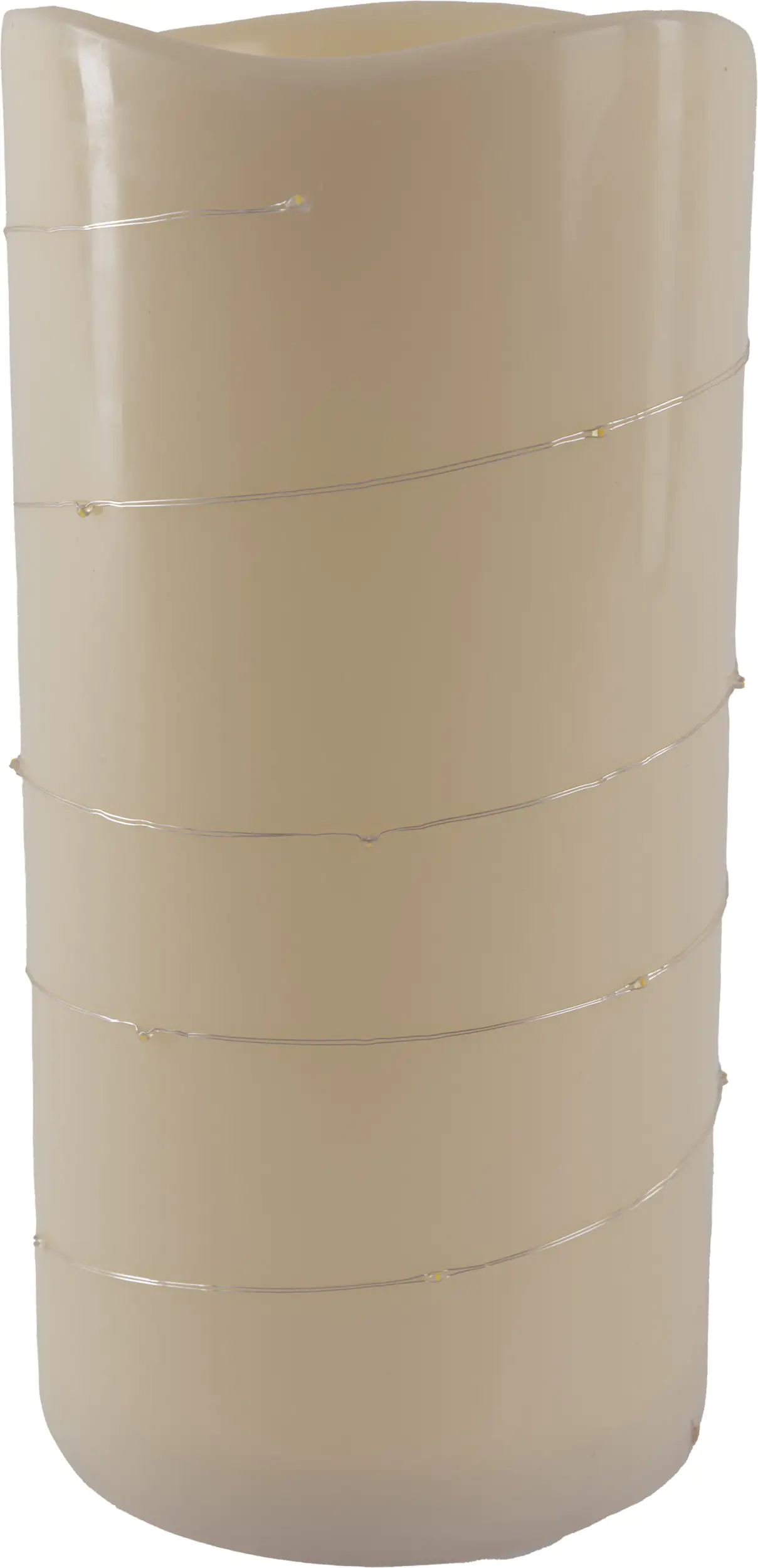 TrendLine LED Kerze mit Flamme 30 x Ø 15 cm warmweiß Außen mit Timer