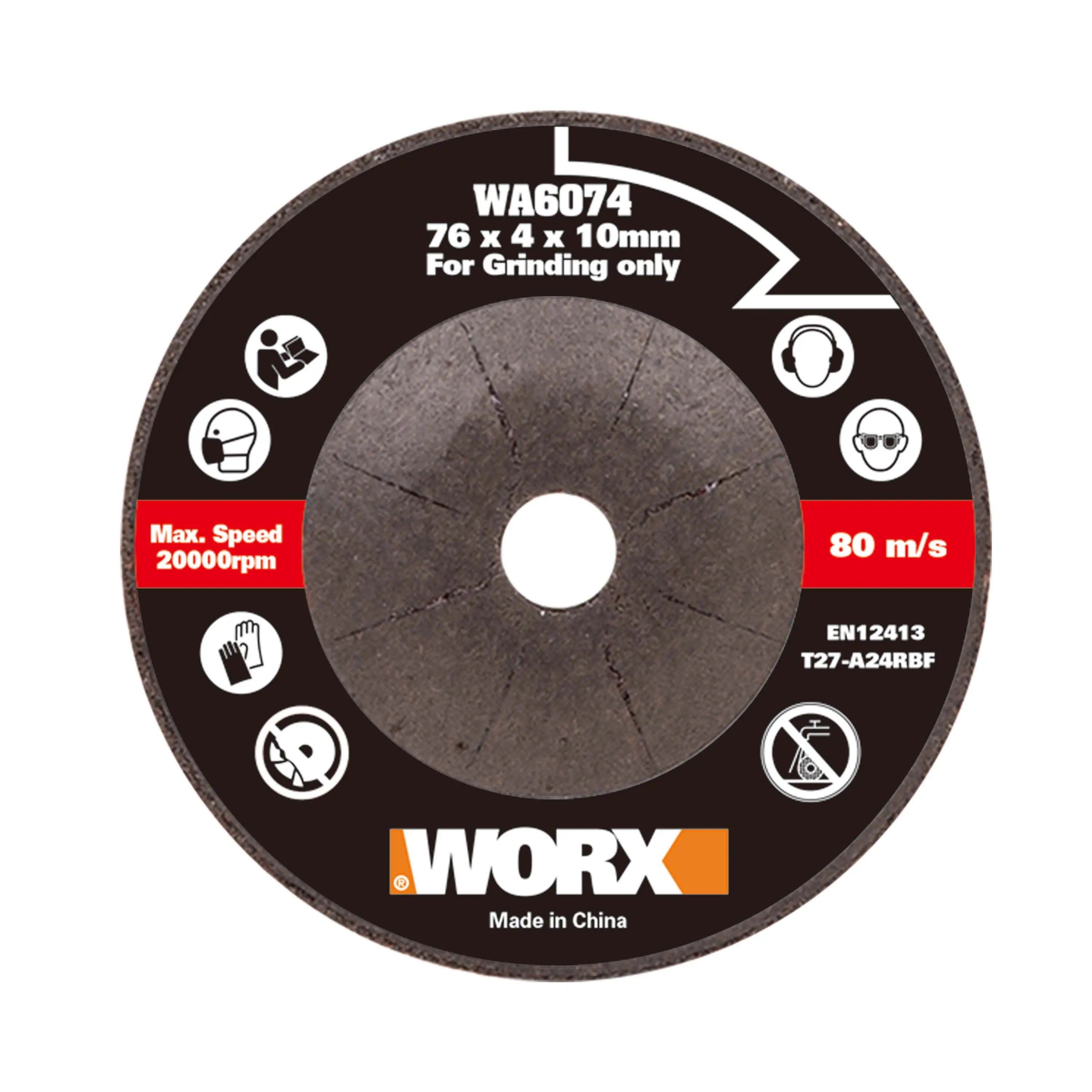Worx Schleifscheibe WA6074 76 mm