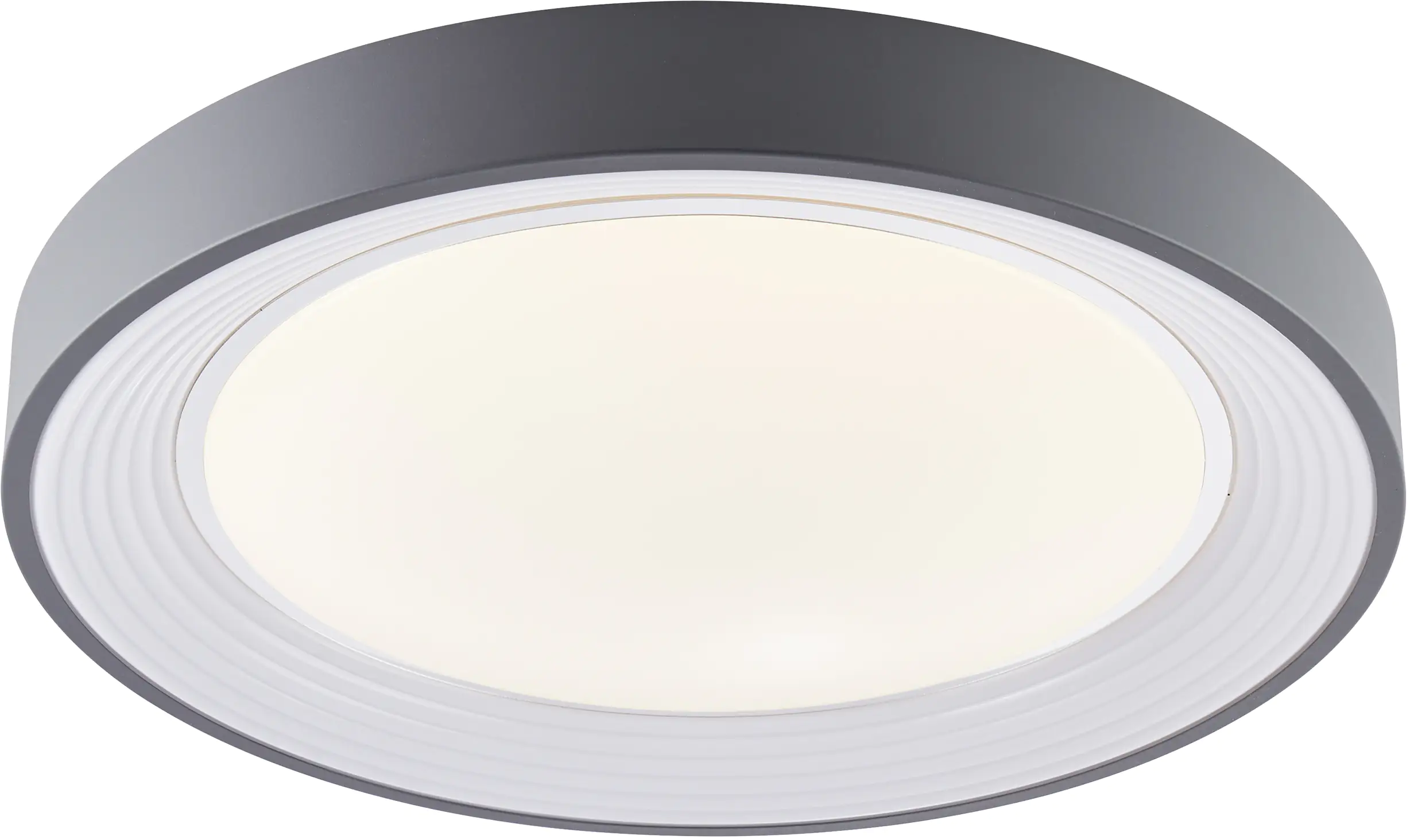 Brilliant LED Wand-Deckenleuchte Katia weiß, grau, mit Fernbedienung