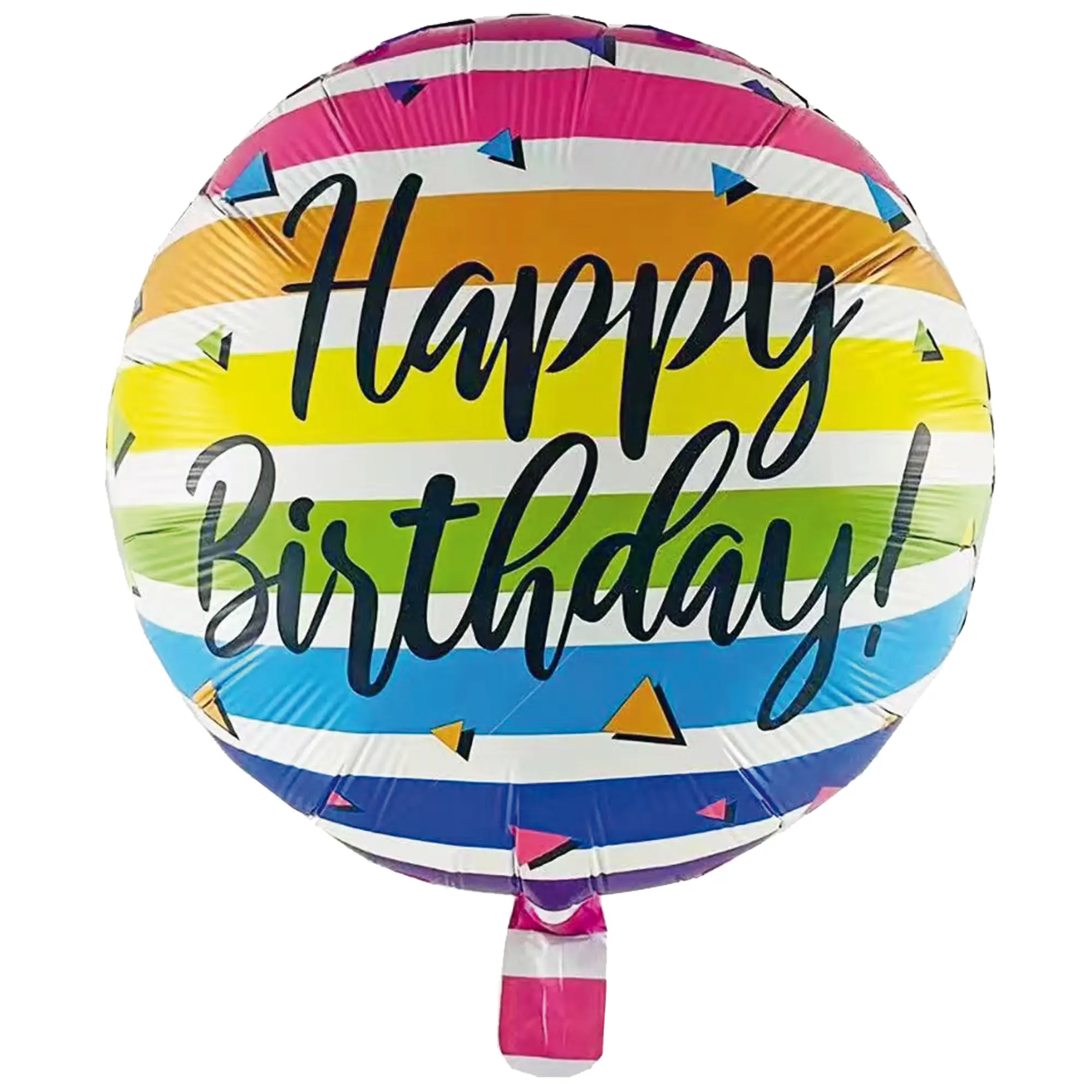 Folienballon Happy Birthday bunt 45 cm