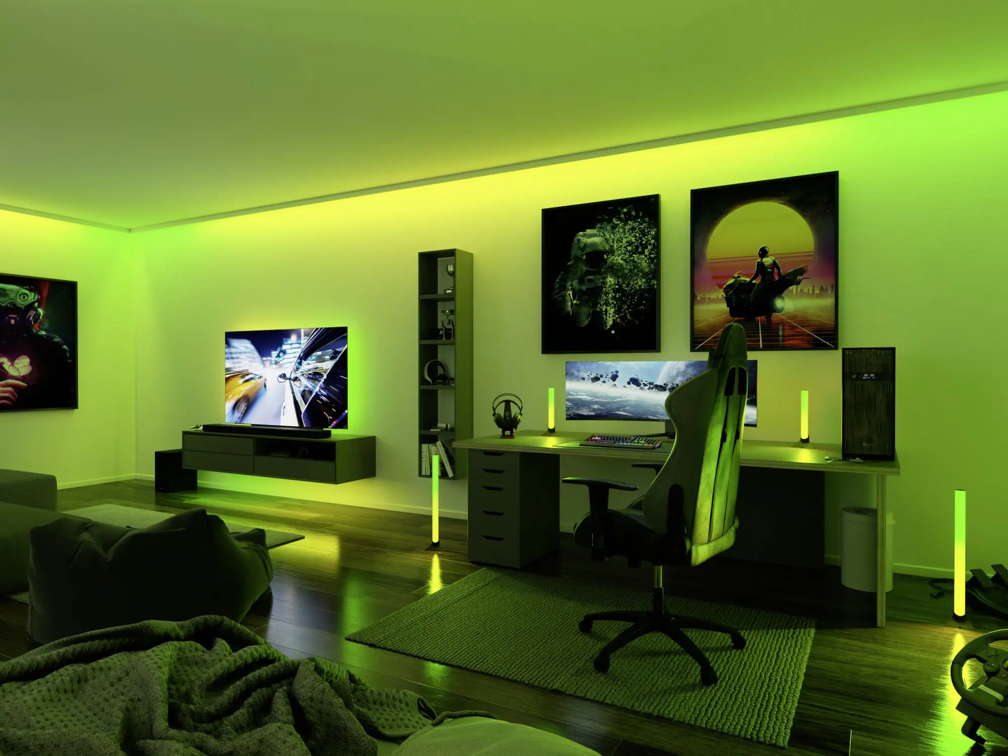 Paulmann Entertain USB LED Stripe 2m RGB dimmbar, für 55 Zoll Fernseher