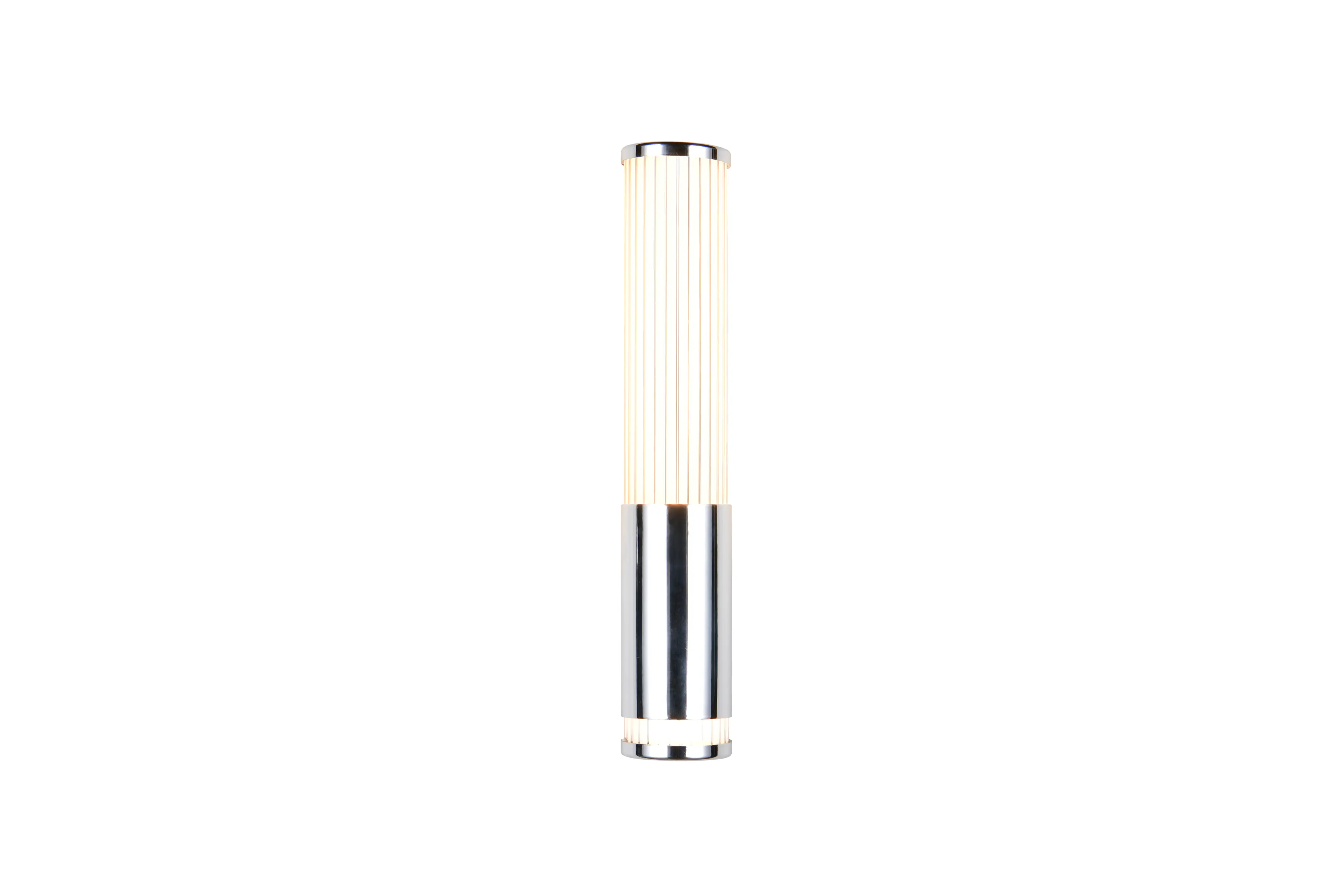 Trio LED-Wandleuchte Stefano chrom mit Steckdose CCT