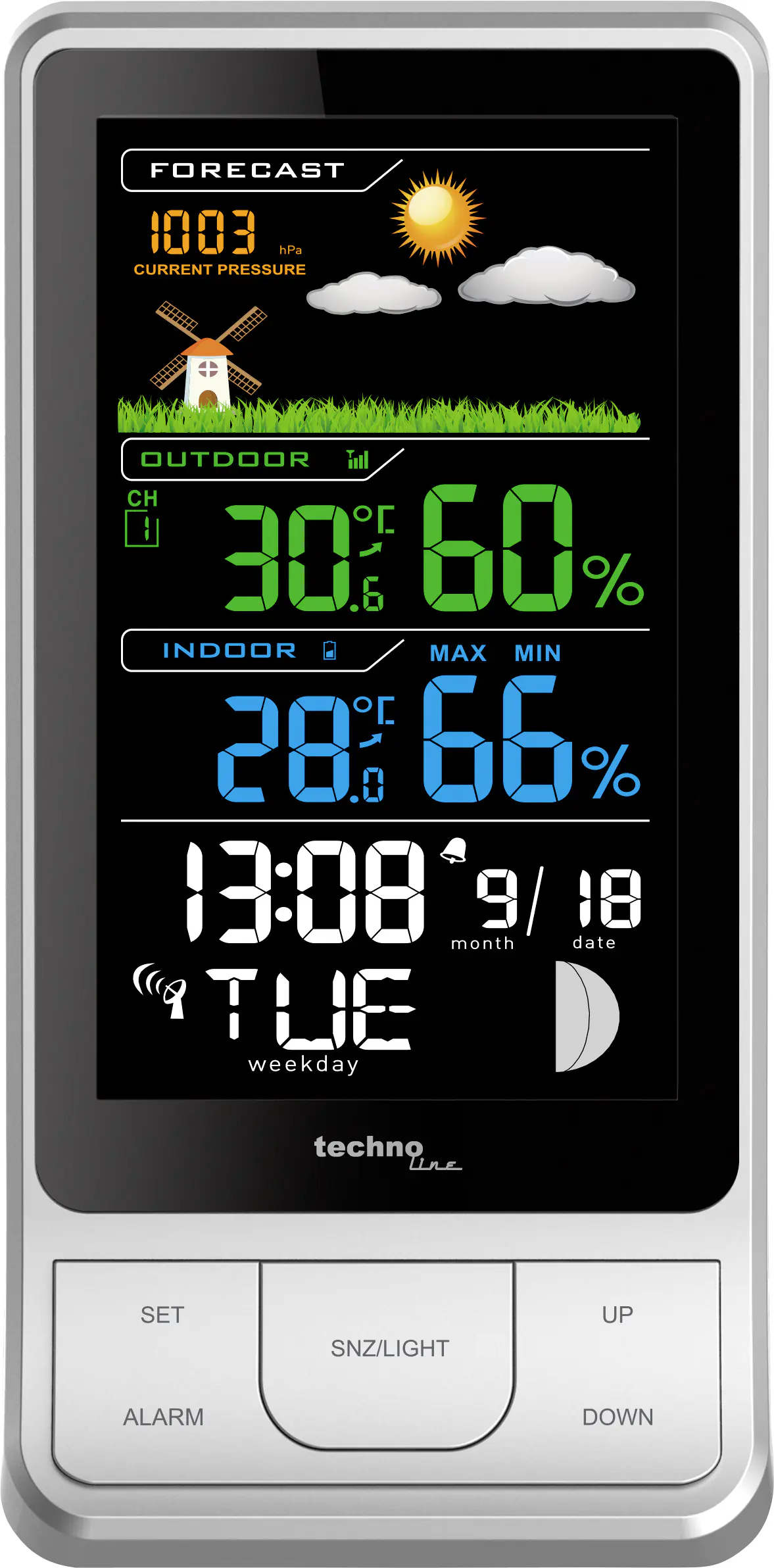 Technoline Wetterstation WS 6441 silber